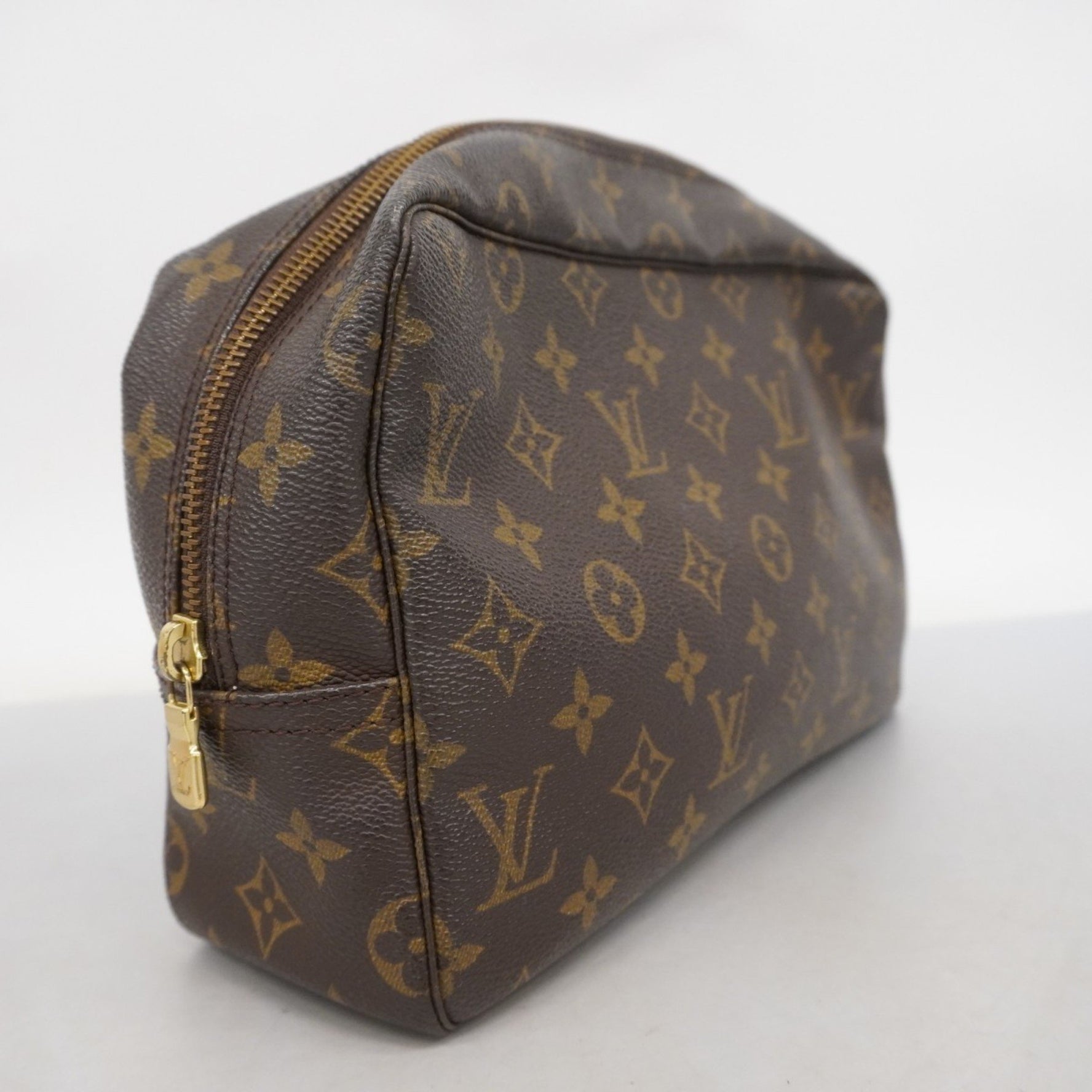 Louis Vuitton Monogram True Toilet Wallet 28 M47522 Brown Women's Pouch