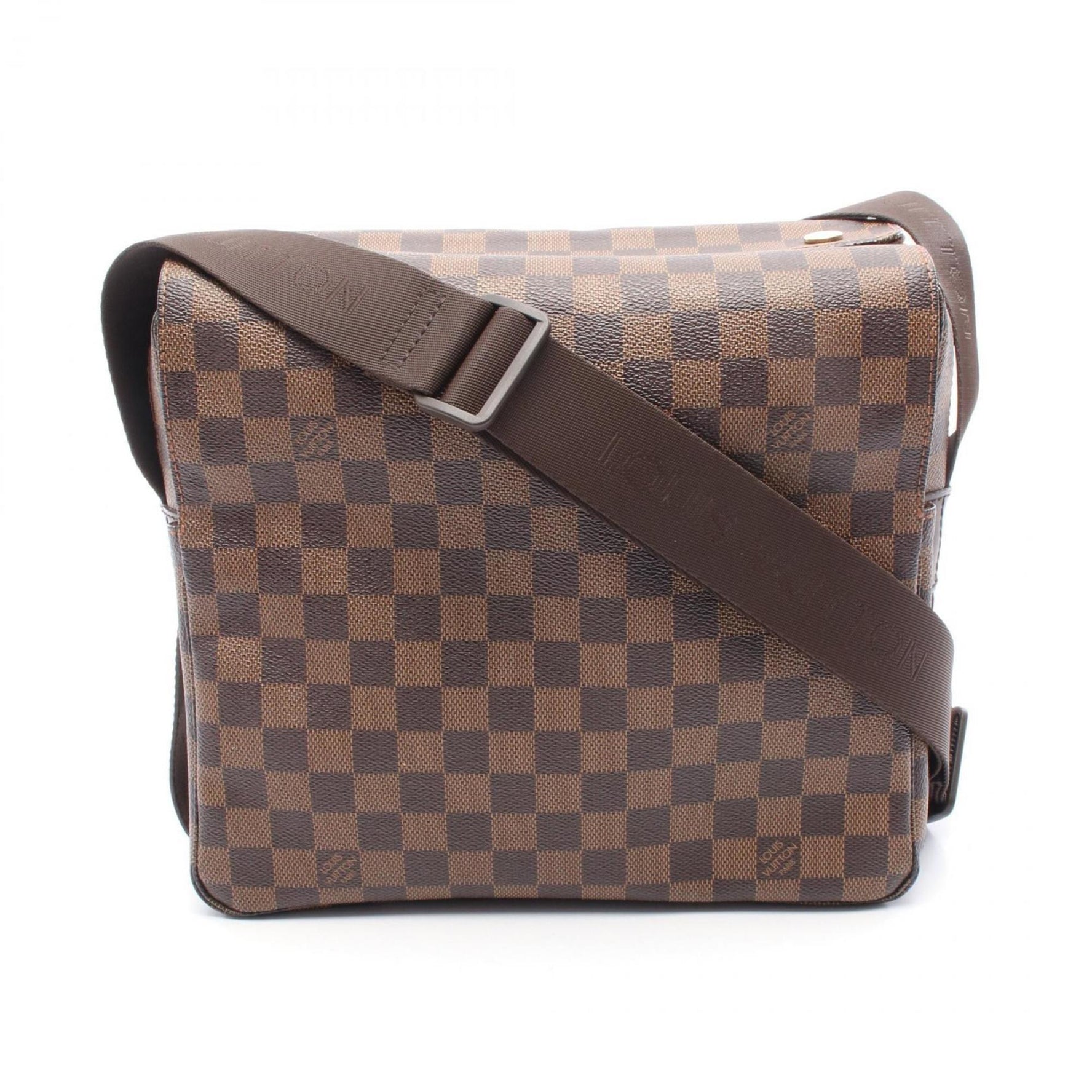 Louis Vuitton Naviglio Shoulder Bag Coated Canvas Leather Damier Men's Brown