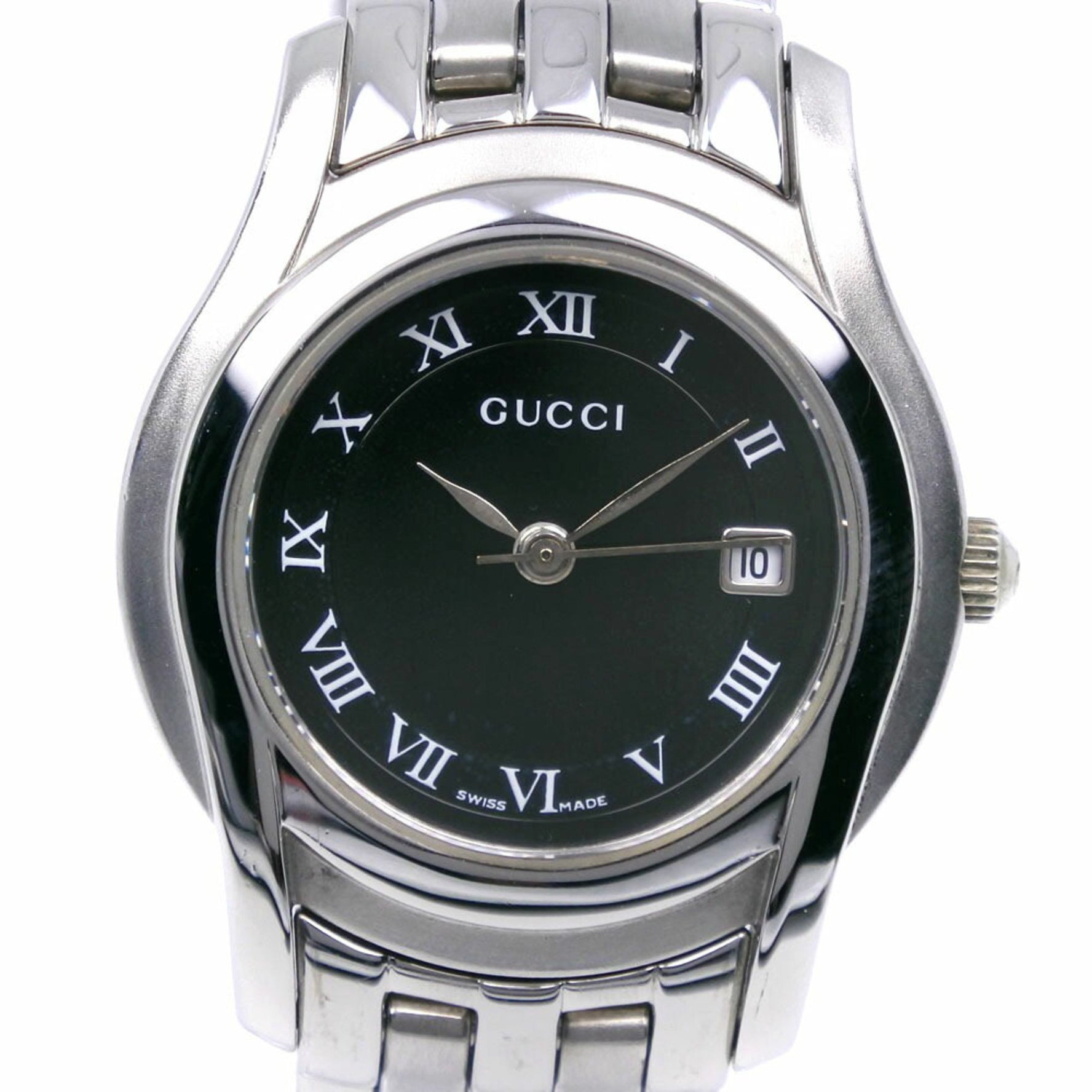 Gucci GUCCI Watch Stainless Steel Quartz Analog Display Black Dial Women's