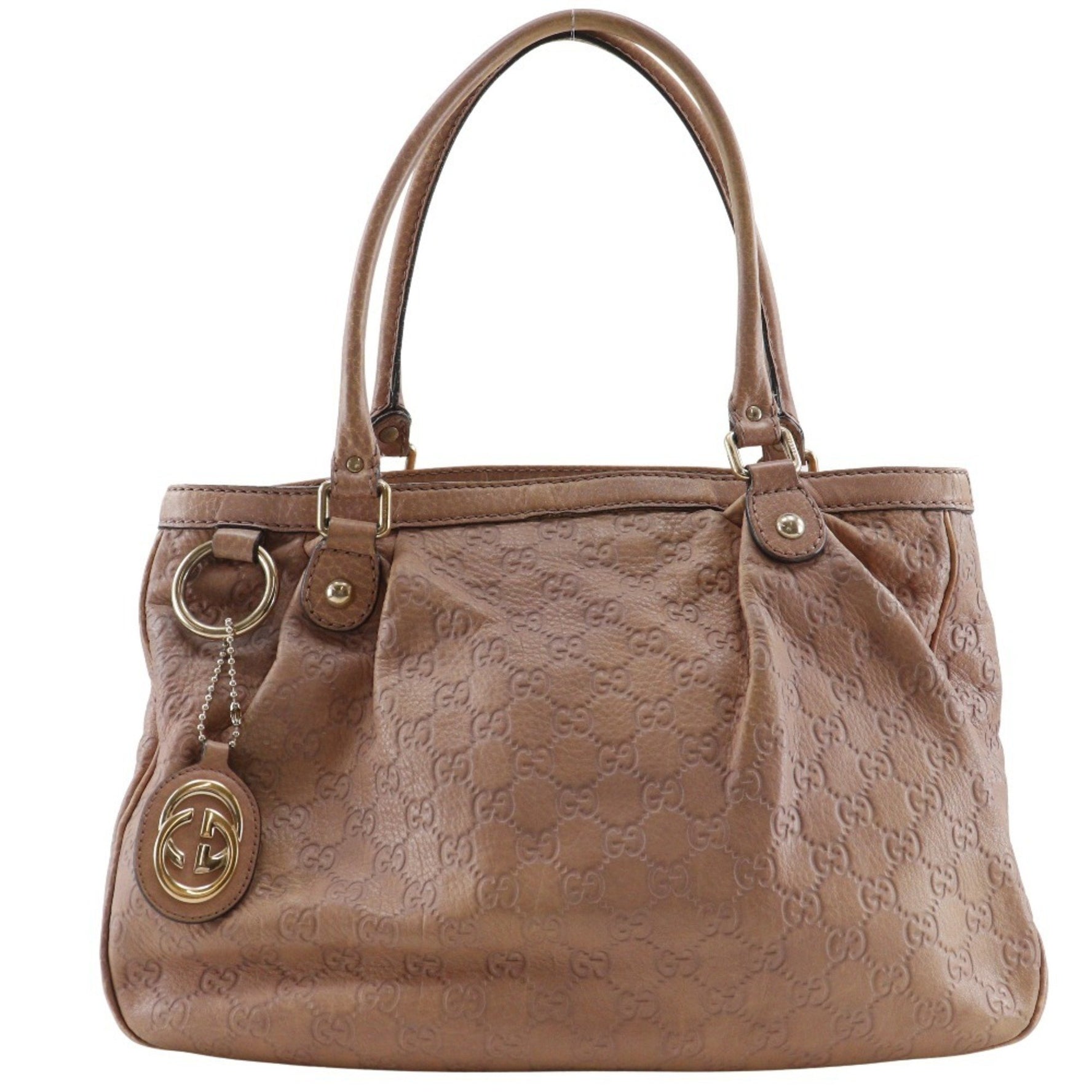 Gucci Sukey Tote Bag GG Shimmer Leather Type