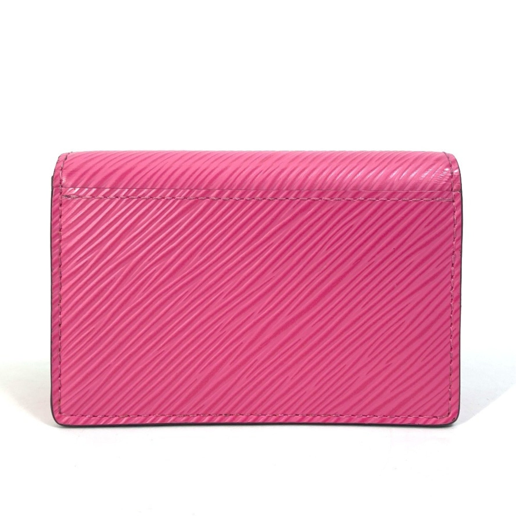 LOUIS VUITTON M69345 Epi Leather Pass Case, Twisted Schultig Carte S, Bifold Card Leather, Women's, Pink