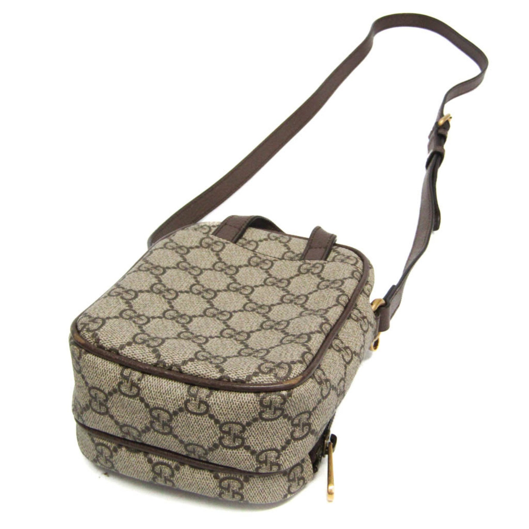 Gucci Ophidia Double G Shoulder Pouch Men,Women GG Supreme Shoulder Bag Beige