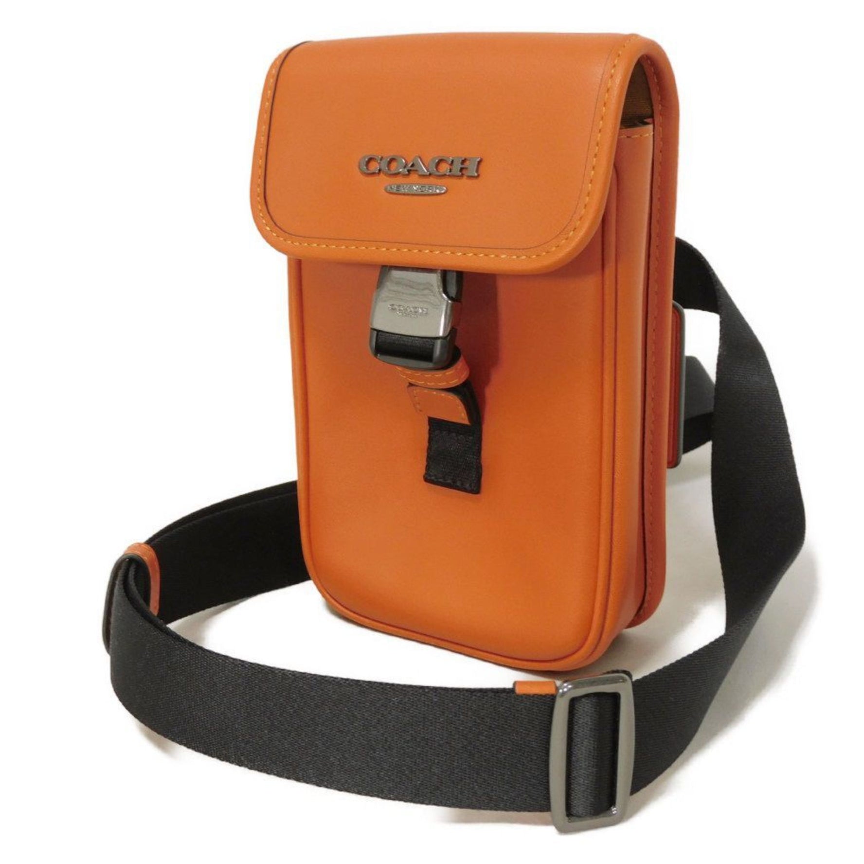Coach Racer Fawn Shoulder Bag/Crossbody Bag, Current Model, Smooth Calfskin Pochette, Unused, Metallic Bag
