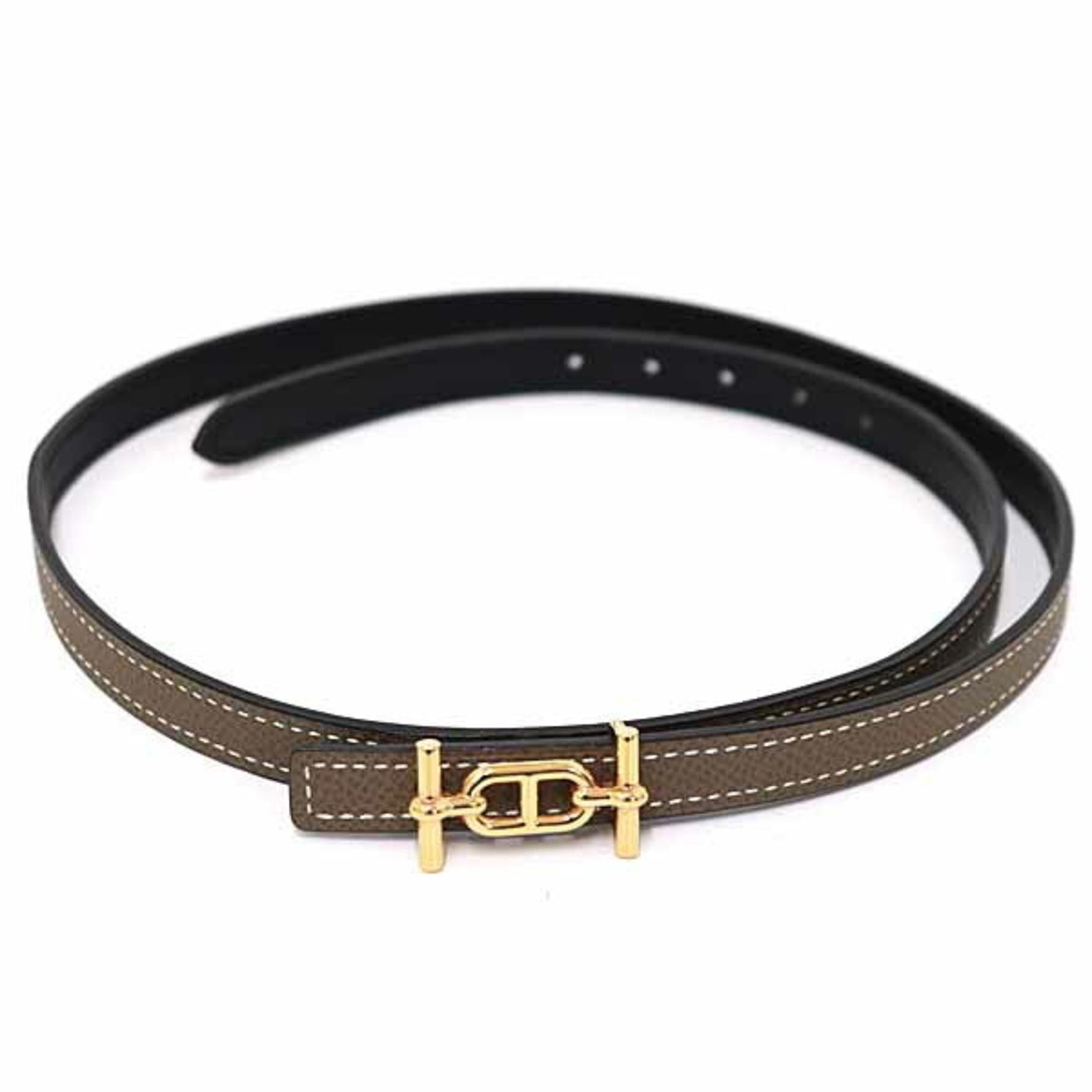 Hermes reversible belt Ancre size: 75 Z engraved brown black