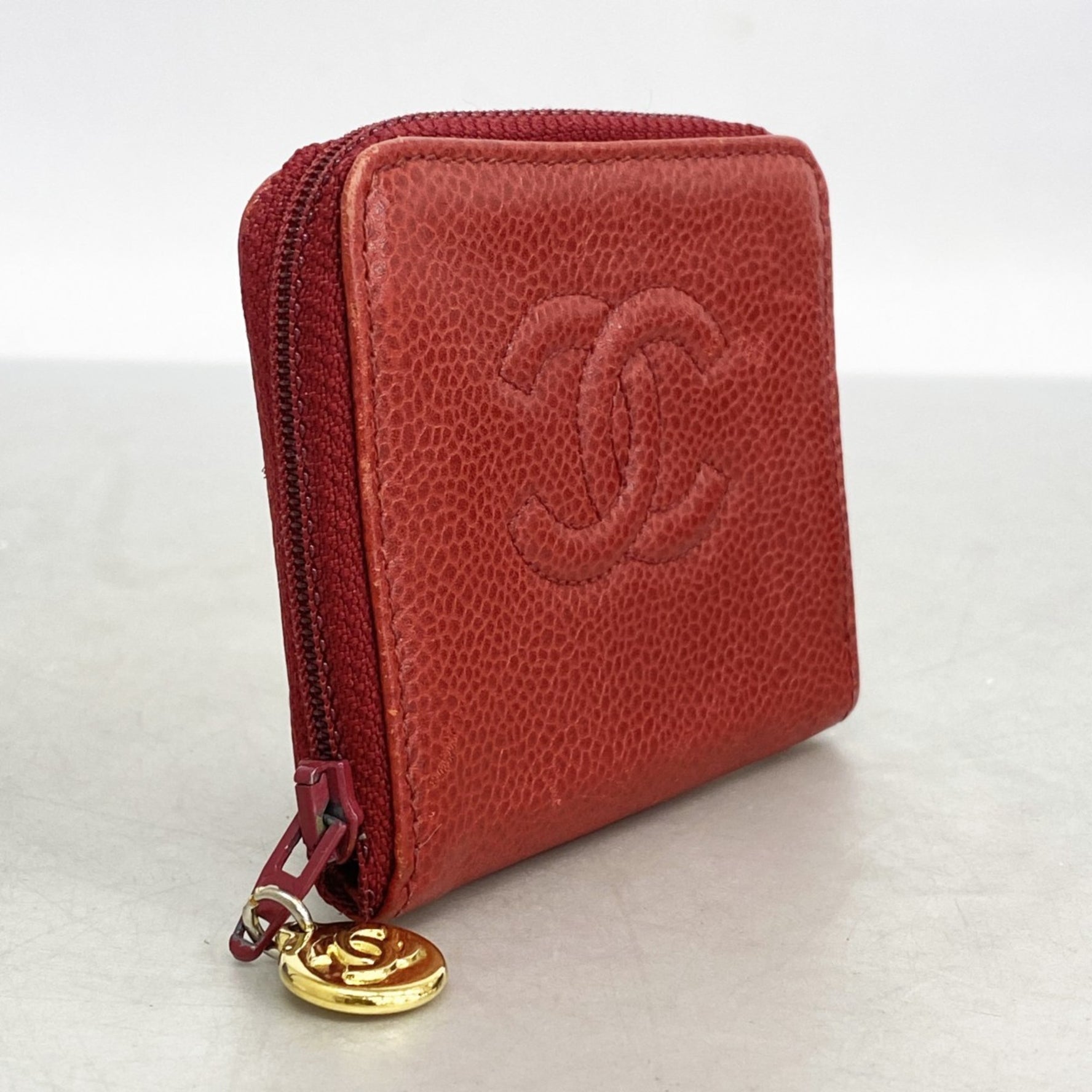Chanel Wallet/Coin Case, Caviar Leather, Red