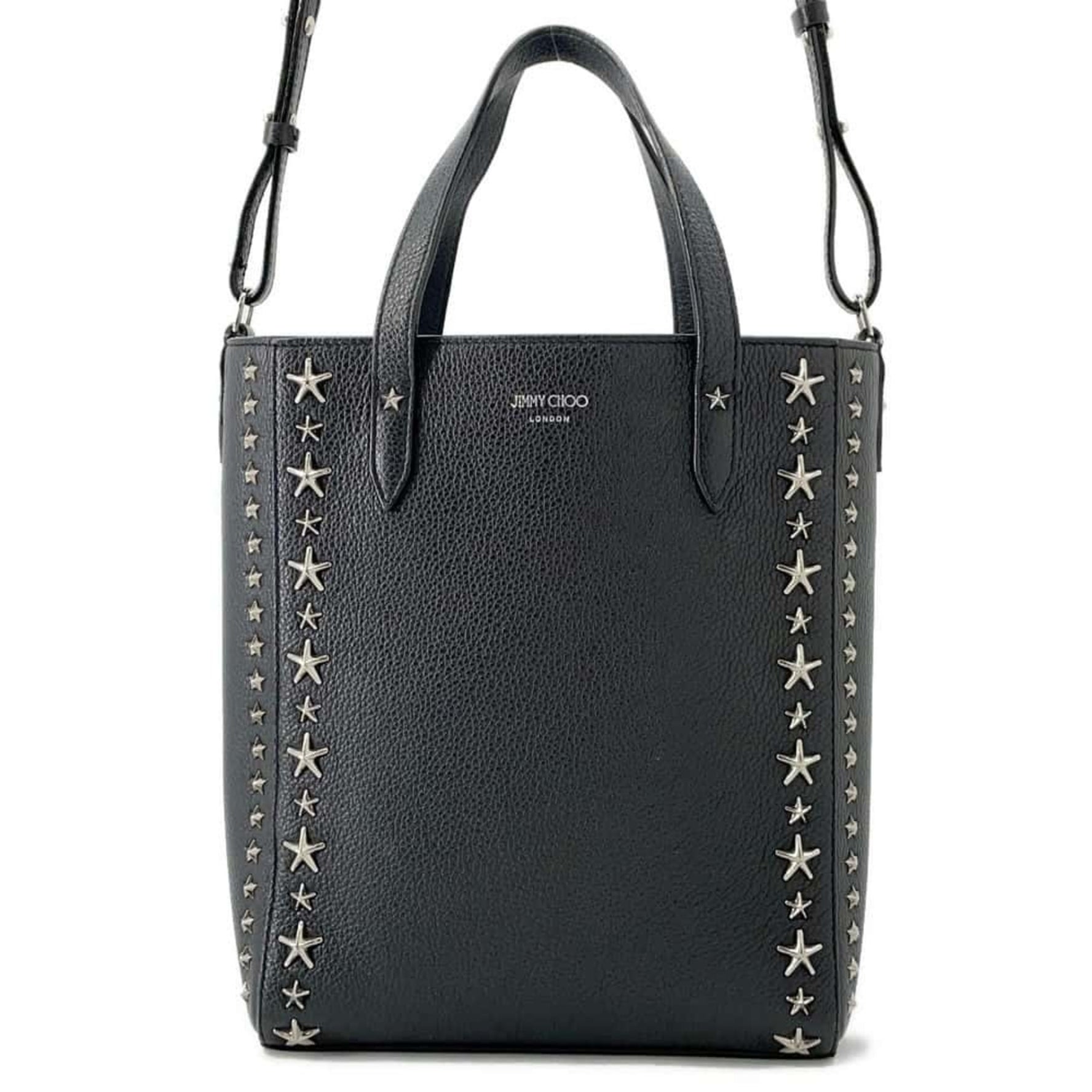 Jimmy Choo Handbag Pegasi Star Studs Leather Shoulder Bag