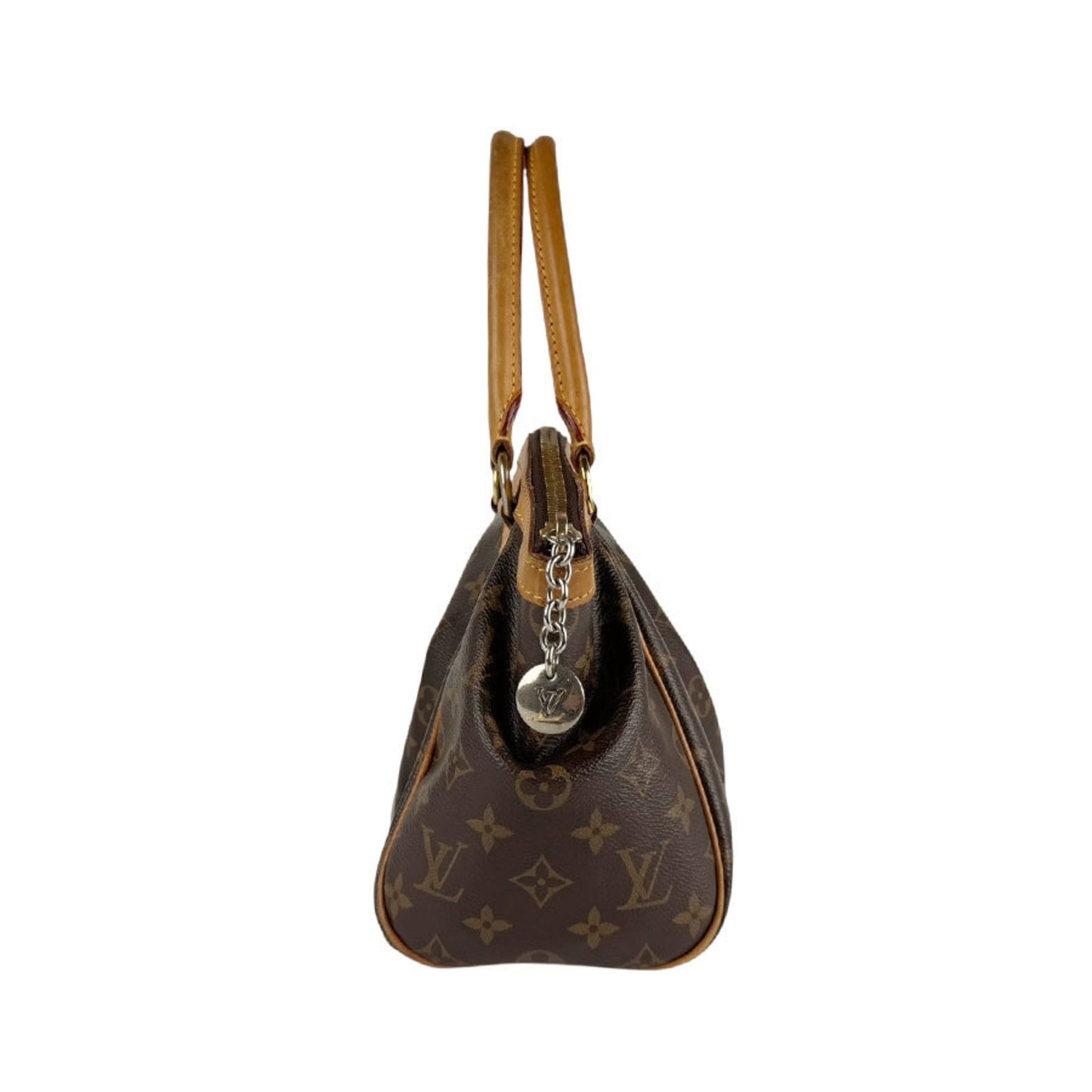 Louis Vuitton Monogram Tivoli PM Handbag in Canvas, Brown, Women's, M40143 z6499
