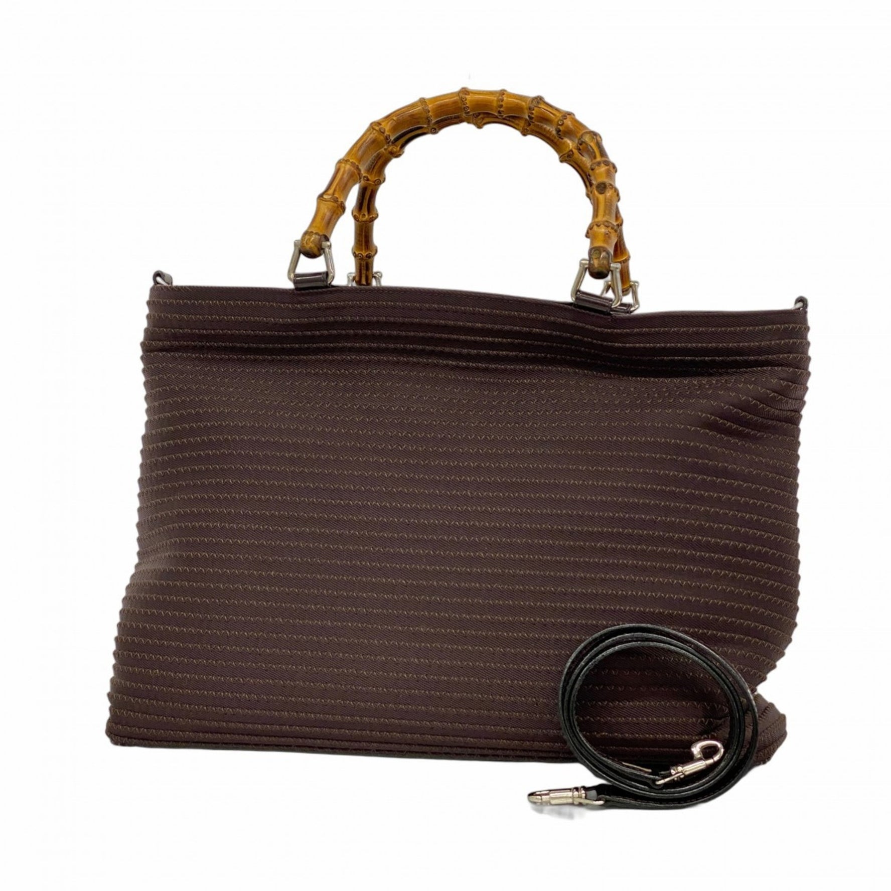 Gucci Bamboo 002 1998 Nylon Handbag, Bag