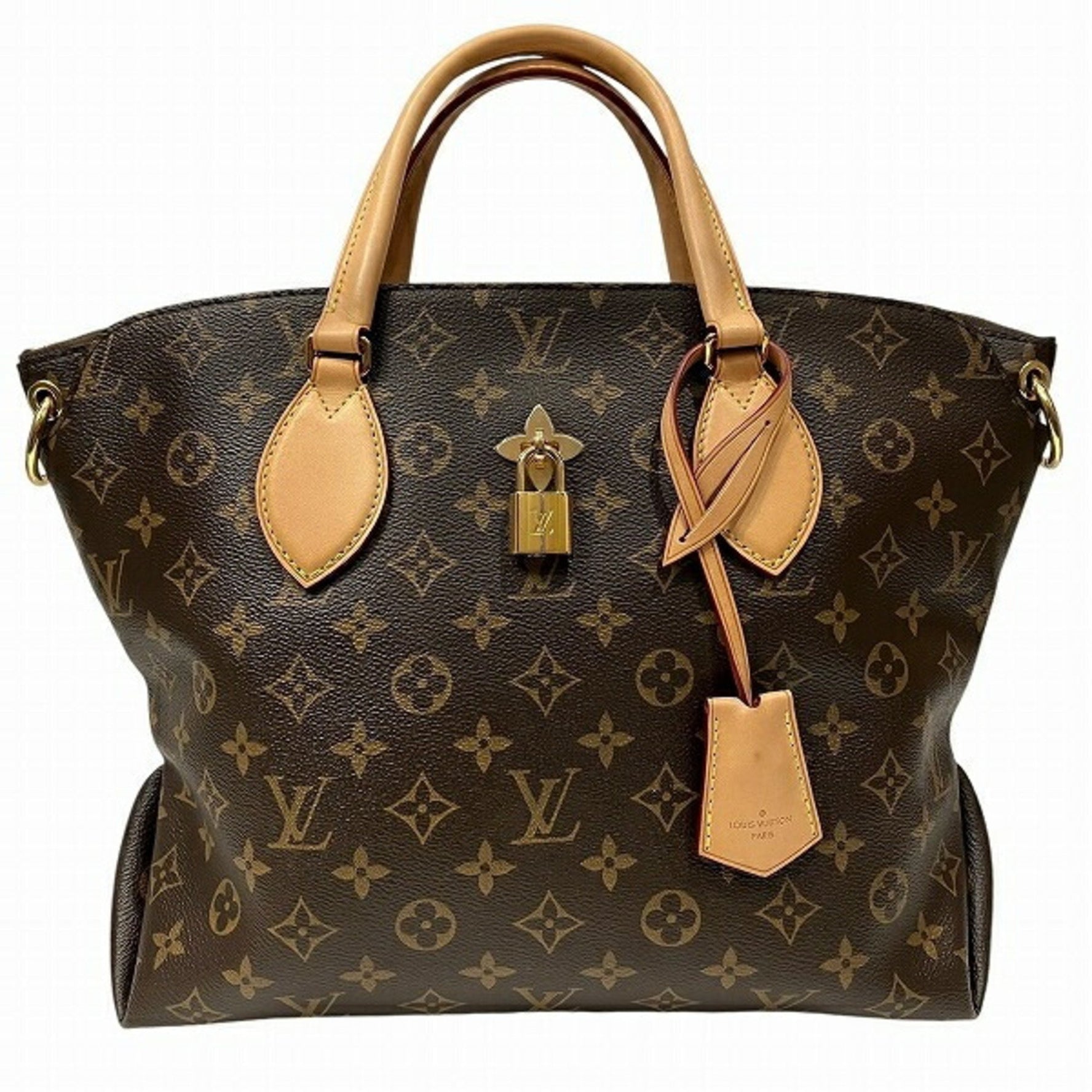 Louis Vuitton Monogram Flower Zipped Tote MM M44360 Bag Women's