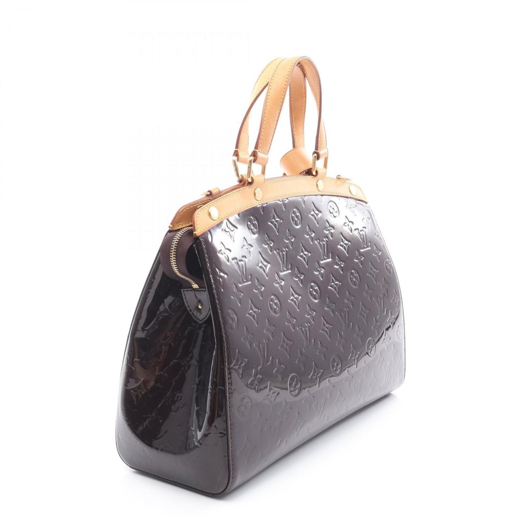 Louis Vuitton Blair GM Monogram Vernis Amaranth Handbag, Leather