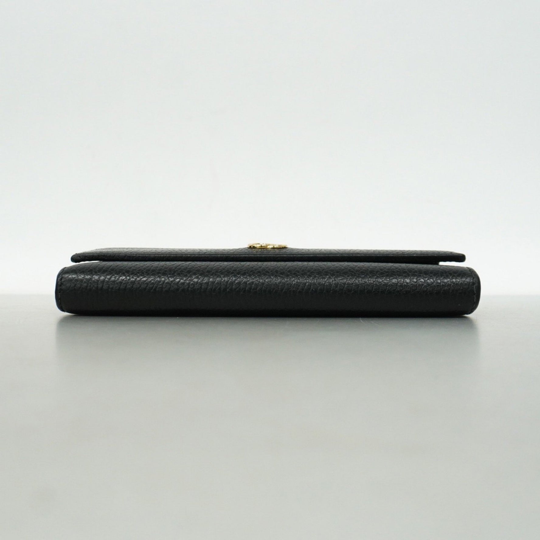 Gucci GG Marmont Long Wallet Leather Black Women's
