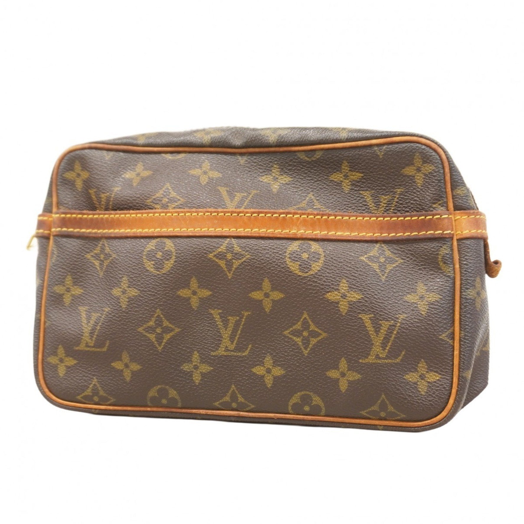 Louis Vuitton Monogram Compiègne 23 Clutch Bag M51847 Brown Men's/Women's