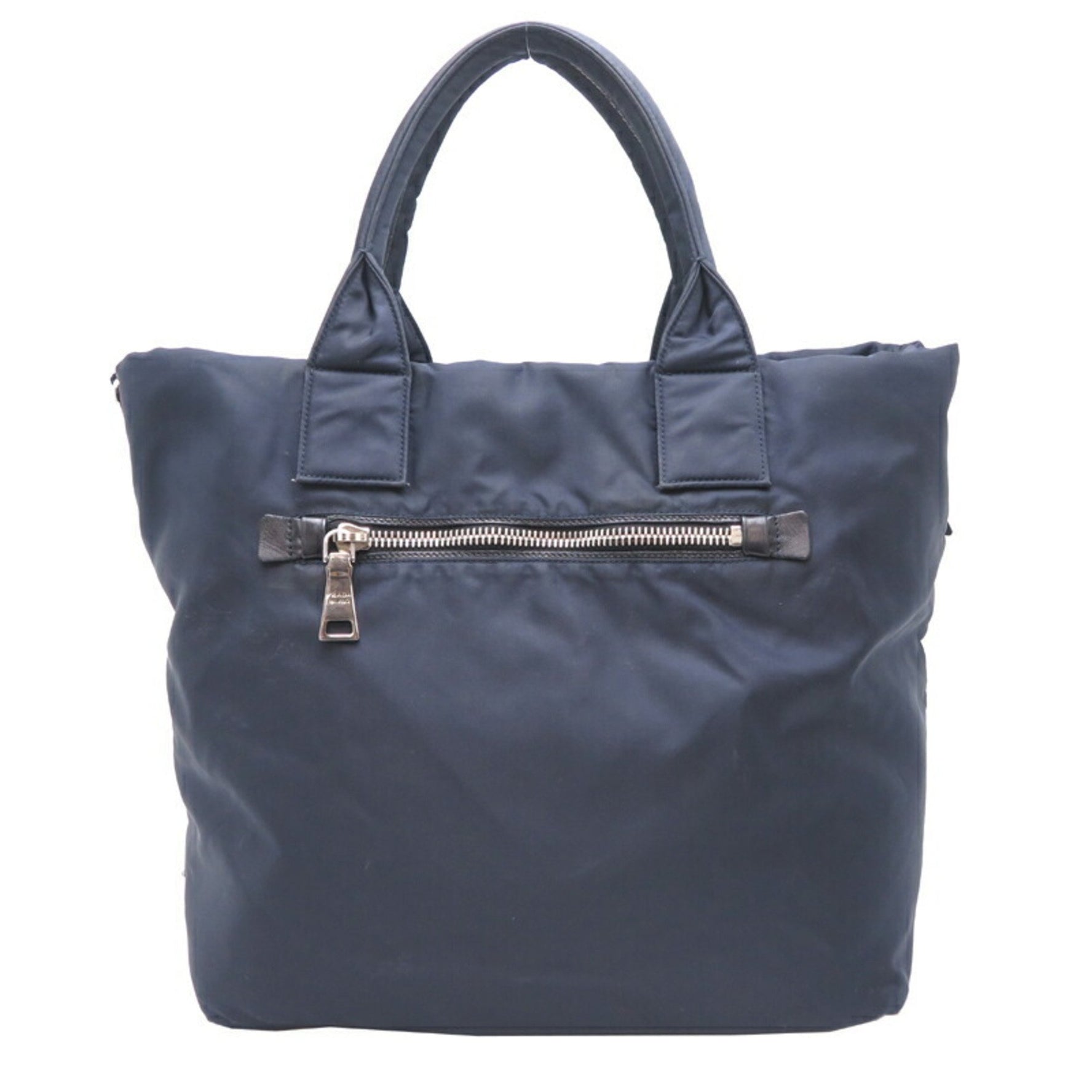 Prada Reversible Women's/Men's Handbag BR4521 Nylon Nero (Black) Blue