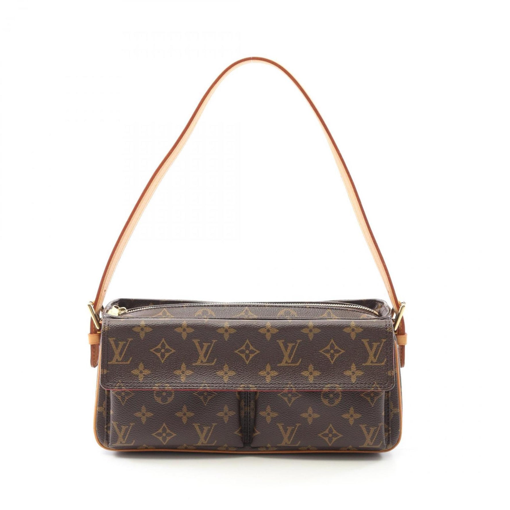 Louis Vuitton Viva Cite MM Monogram Shoulder Bag Coated Canvas Leather