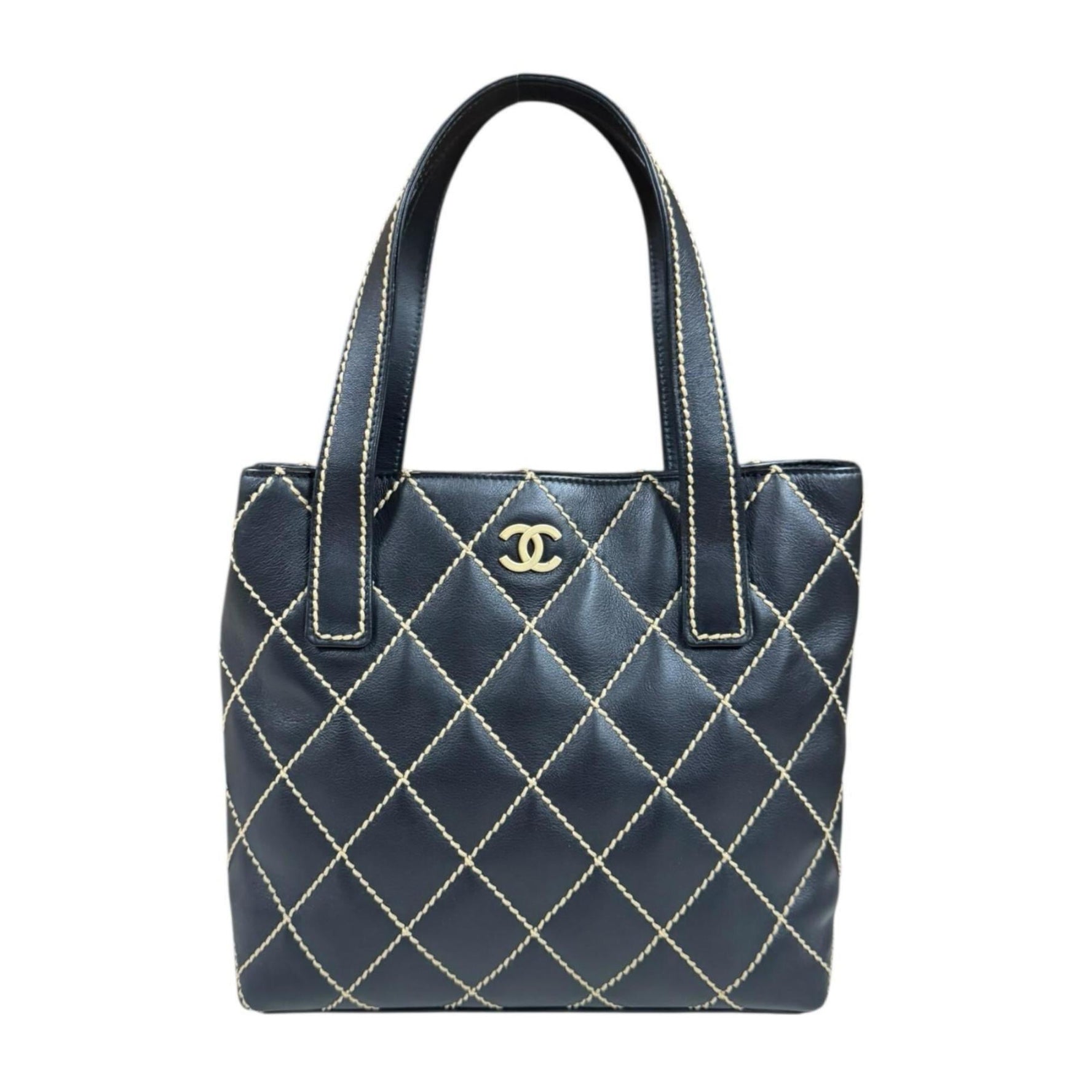 Chanel Wild Stitch Tote Bag Leather