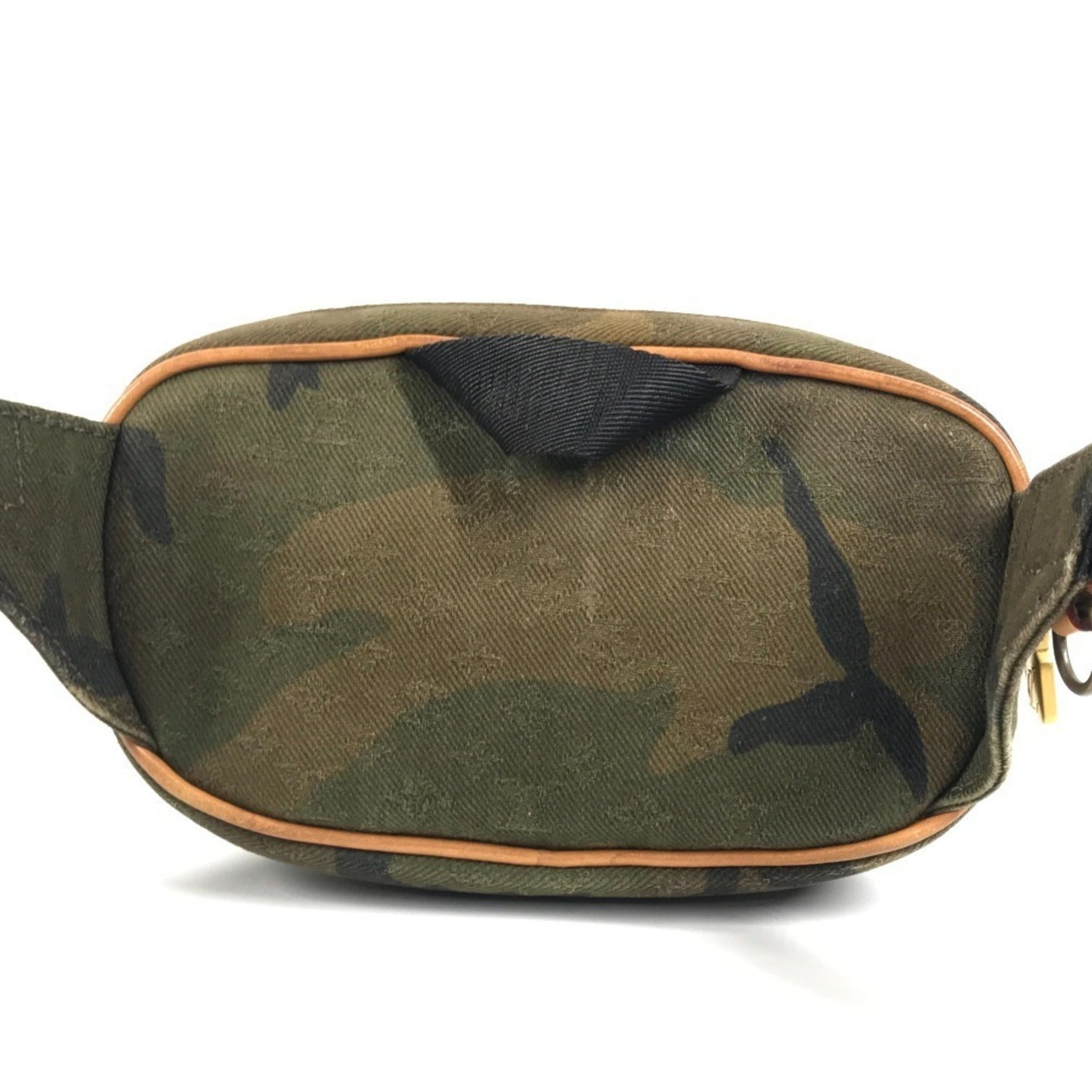 LOUIS VUITTON Monogram Camouflage Supreme Bumbag PM 2017 Autumn/Winter Collection, Crossbody Belt Bag, Leather Canvas, Men's/Women's, Khaki