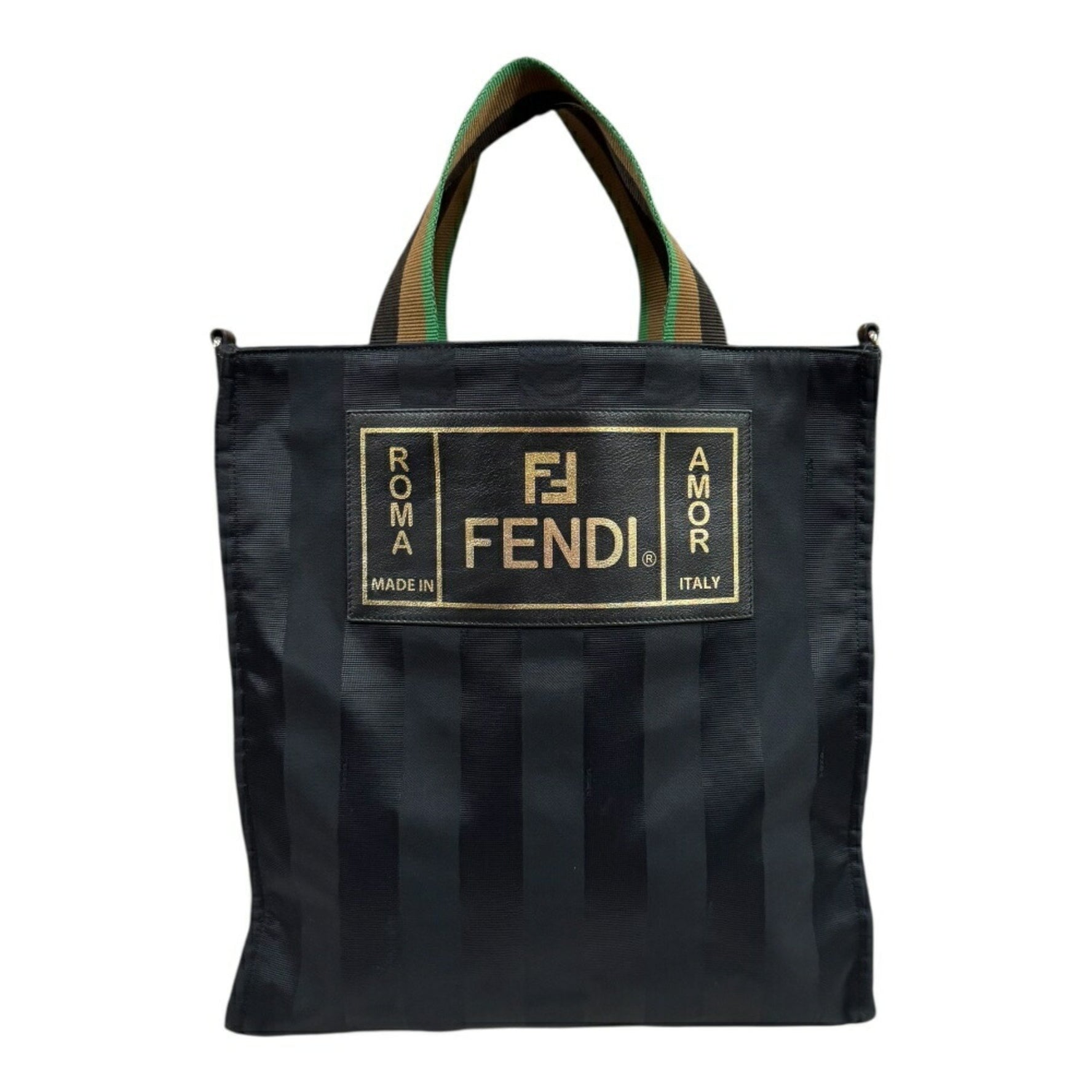 FENDI Pecan Tote Bag Nylon Unisex