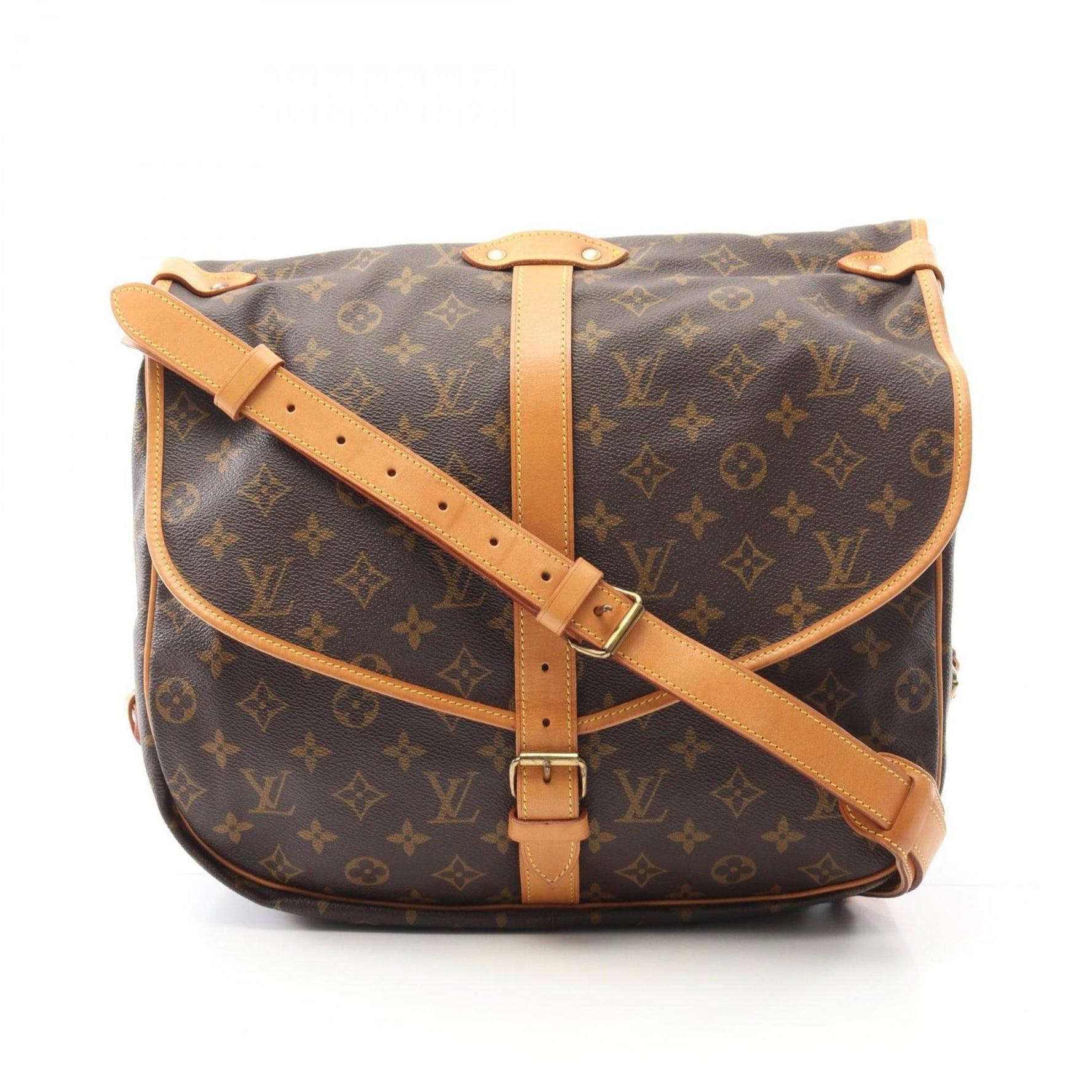 Louis Vuitton Saumur 35 Shoulder Bag, Coated Canvas and Leather, Monogram