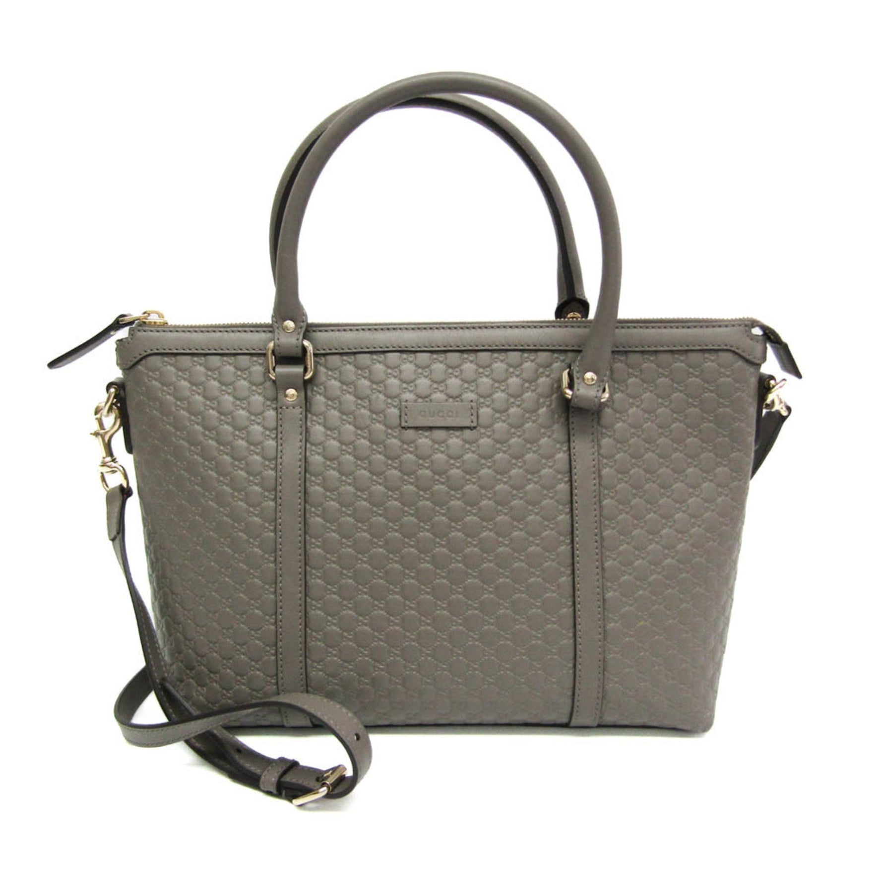 Gucci MicroGuccissima Women's Leather Handbag,Shoulder Bag Gray