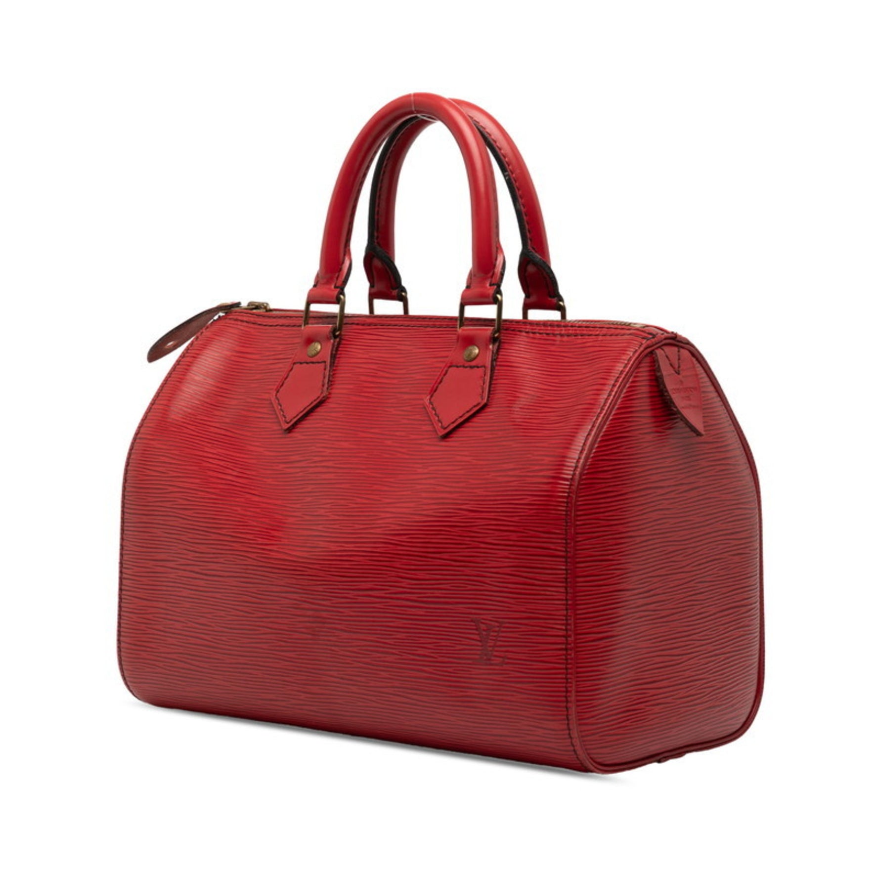 Louis Vuitton Epi Speedy 25 Boston Bag Castilian Red Leather LOUIS VUITTON