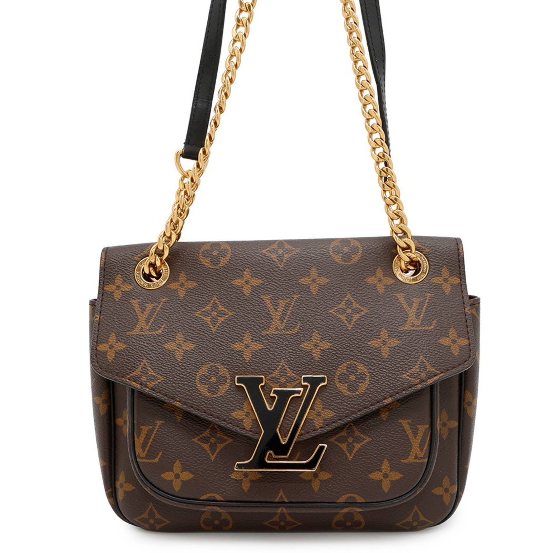 Louis Vuitton Chain Shoulder Bag Monogram Passy