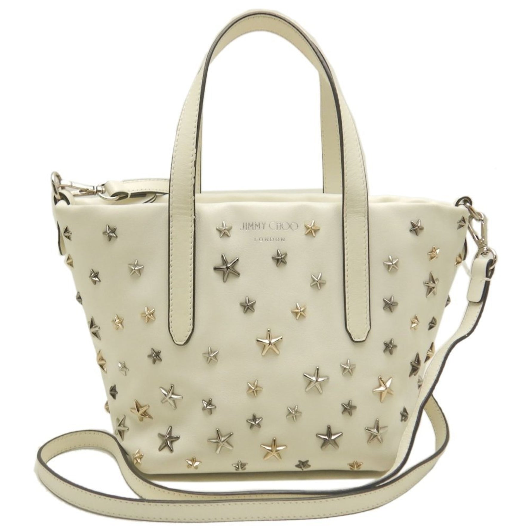 JIMMY CHOO Mini Sarah Star Stud Handbag in Leather