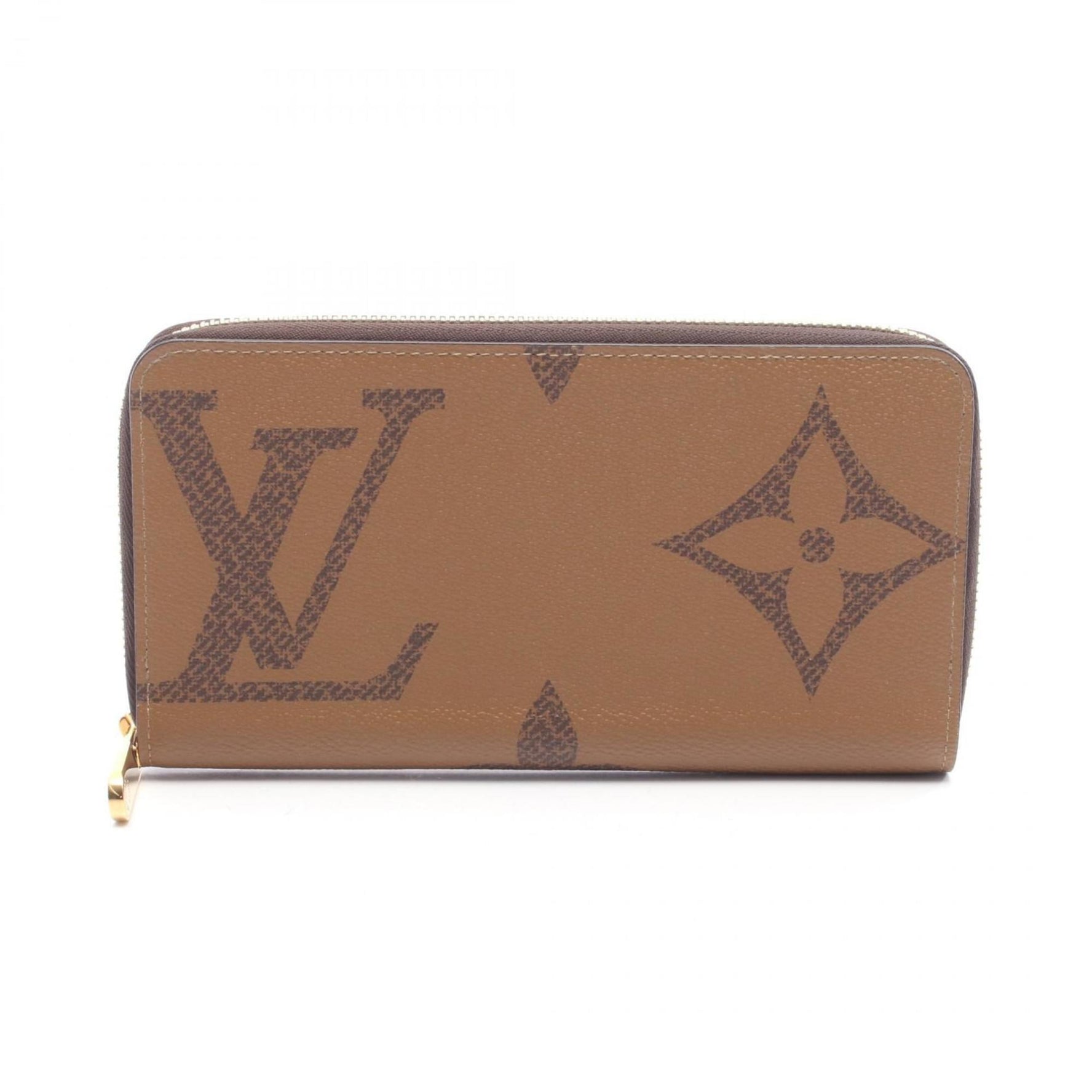 Louis Vuitton Zippy Wallet, Monogram Giant Reverse, Round Long Leather