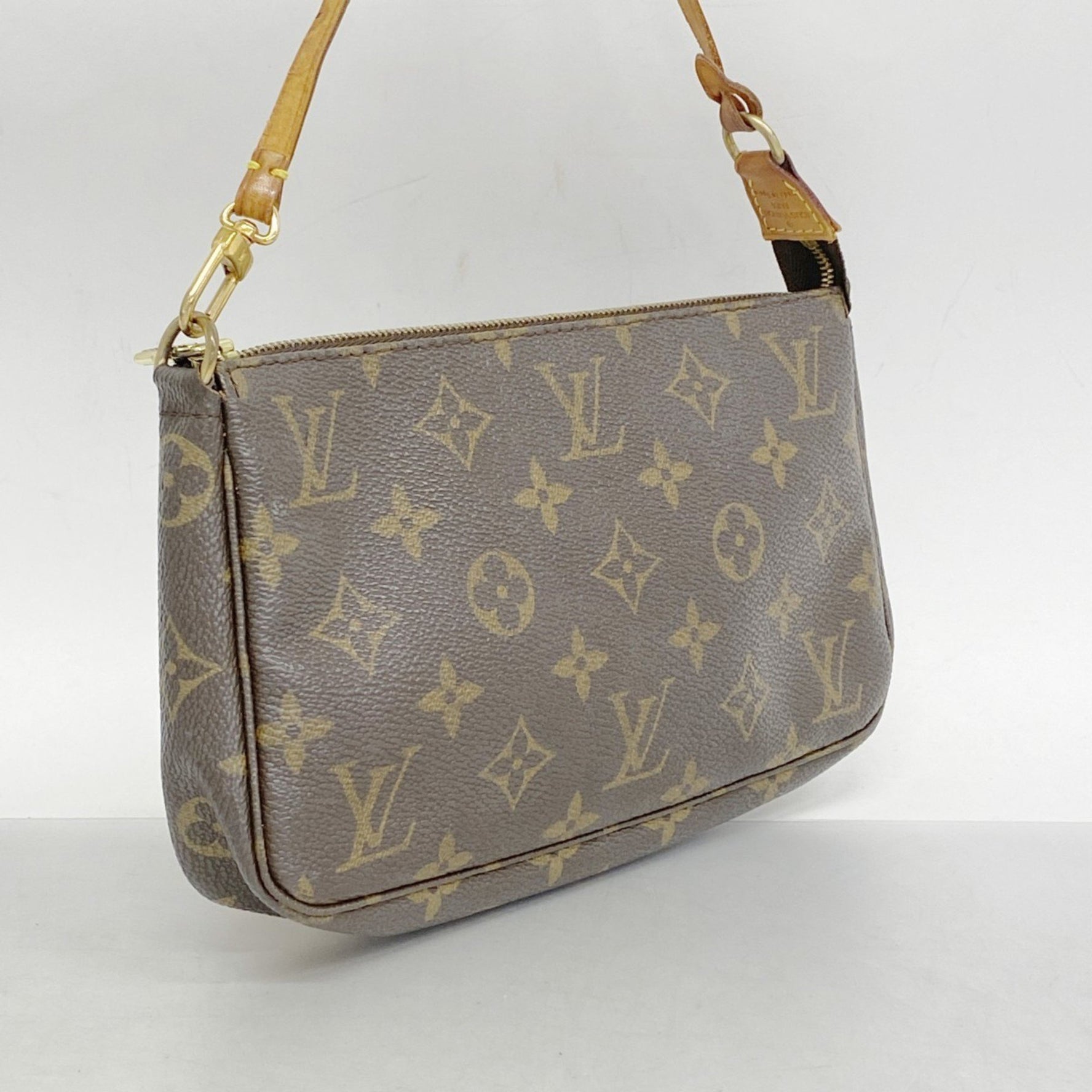 Louis Vuitton Monogram Pochette Accessoires M51980 Brown Women's Pouch