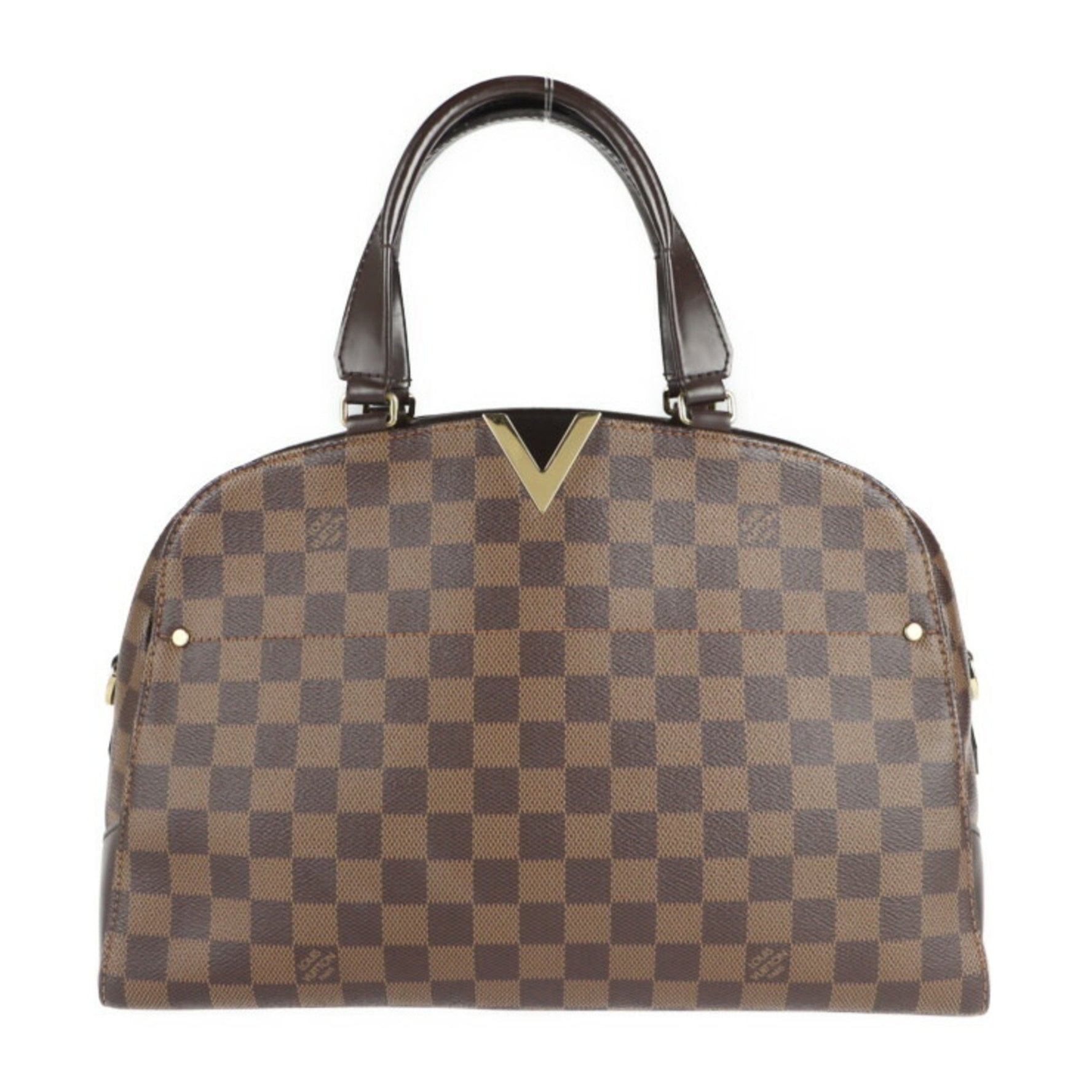 Louis Vuitton Kensington bowling handbag Damier canvas leather