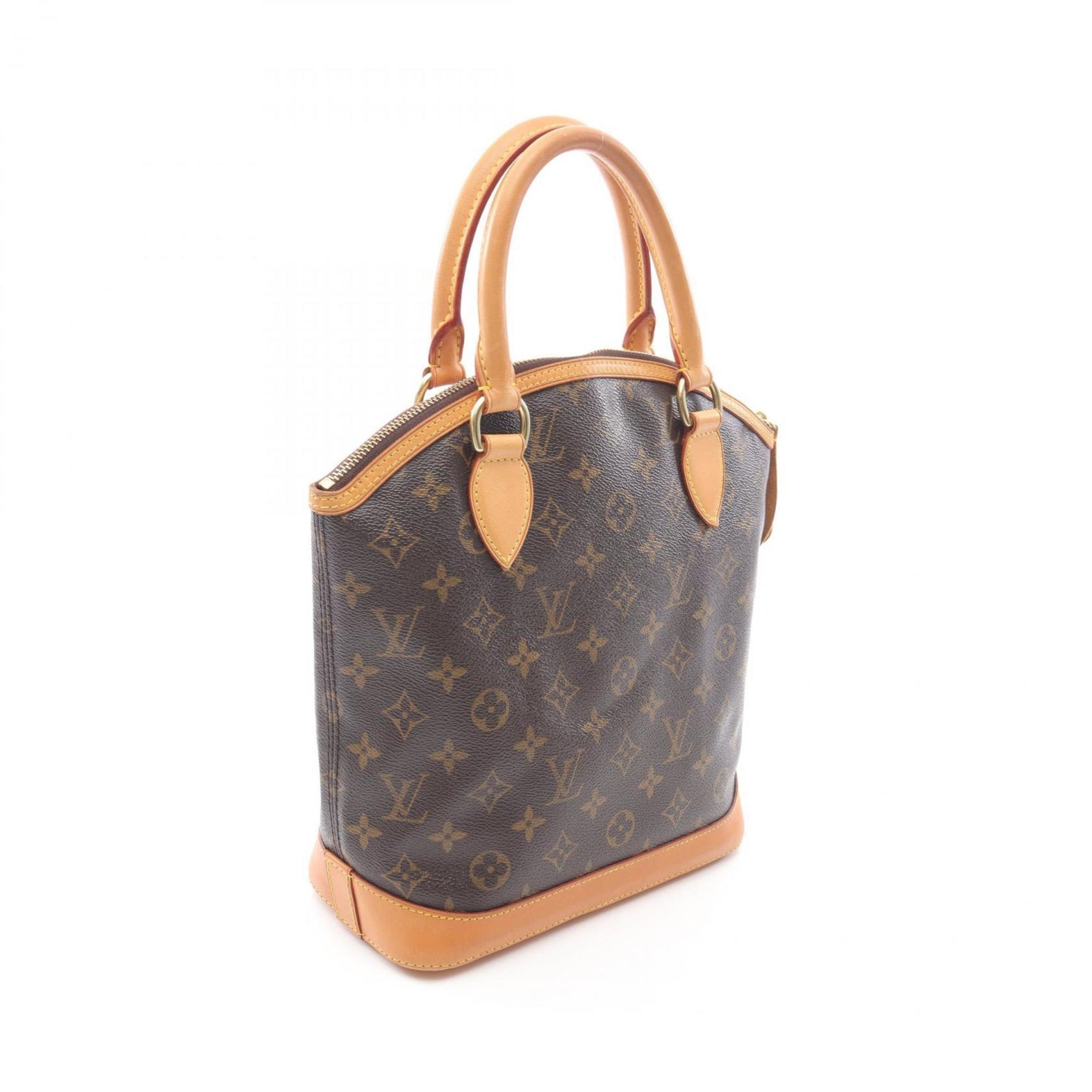 Louis Vuitton Lockit Handbag, Coated Canvas and Leather, Monogram, Brown