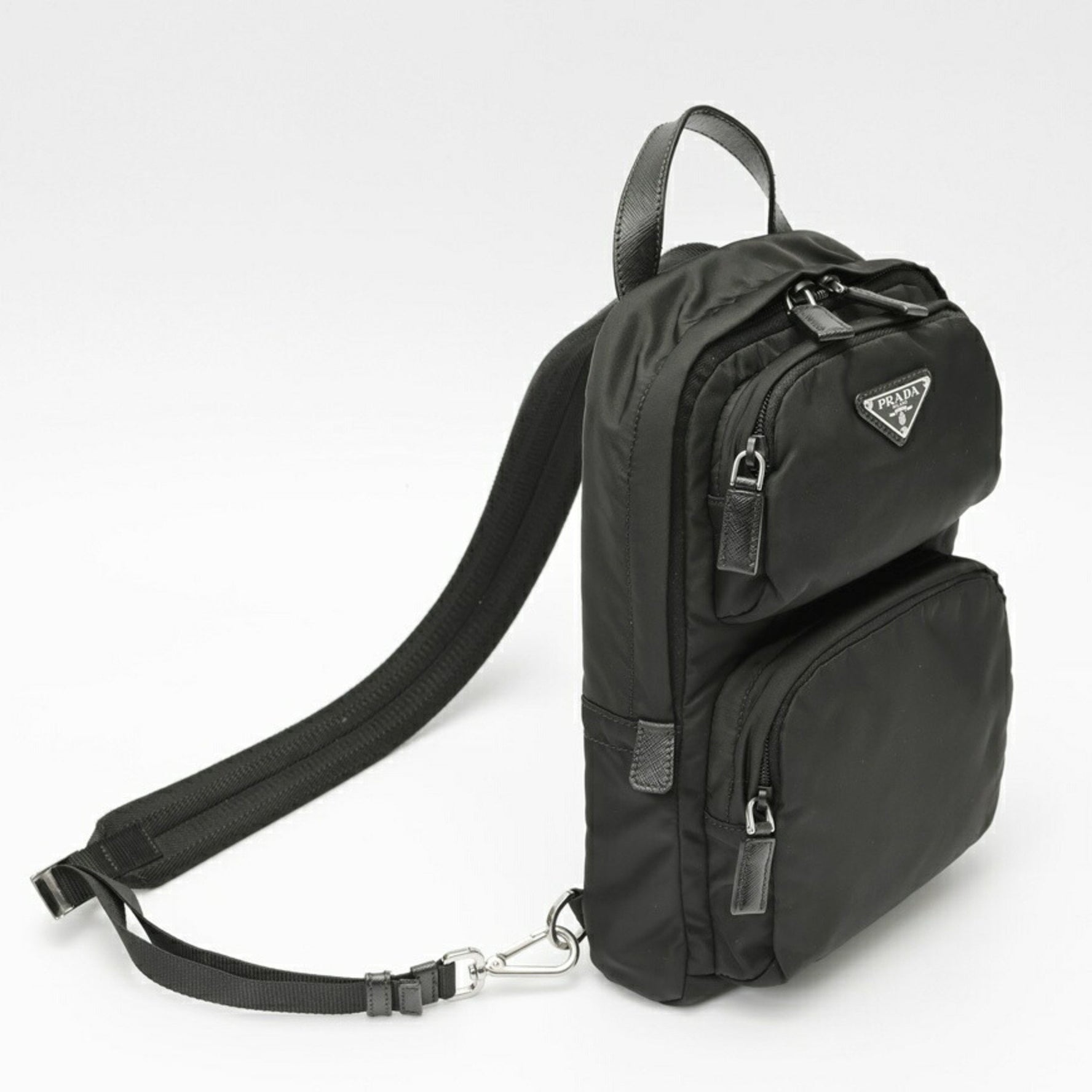 Prada Re-Nylon x Saffiano Leather Backpack Nylon
