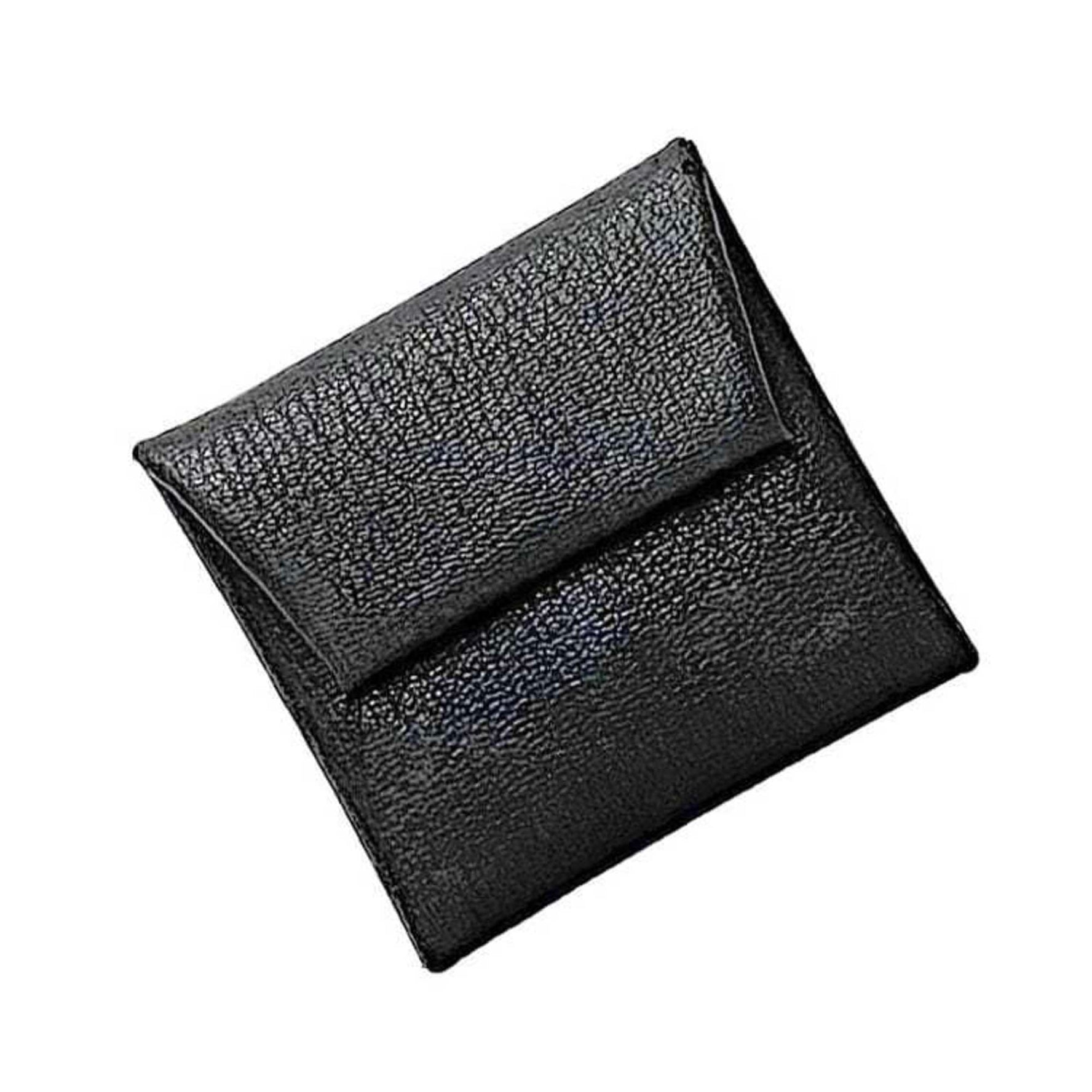 Hermes Coin Case Bastia f-22551 Grey Leather Epson T Stamp HERMES Purse Wallet Flap Mini Women Men Compact