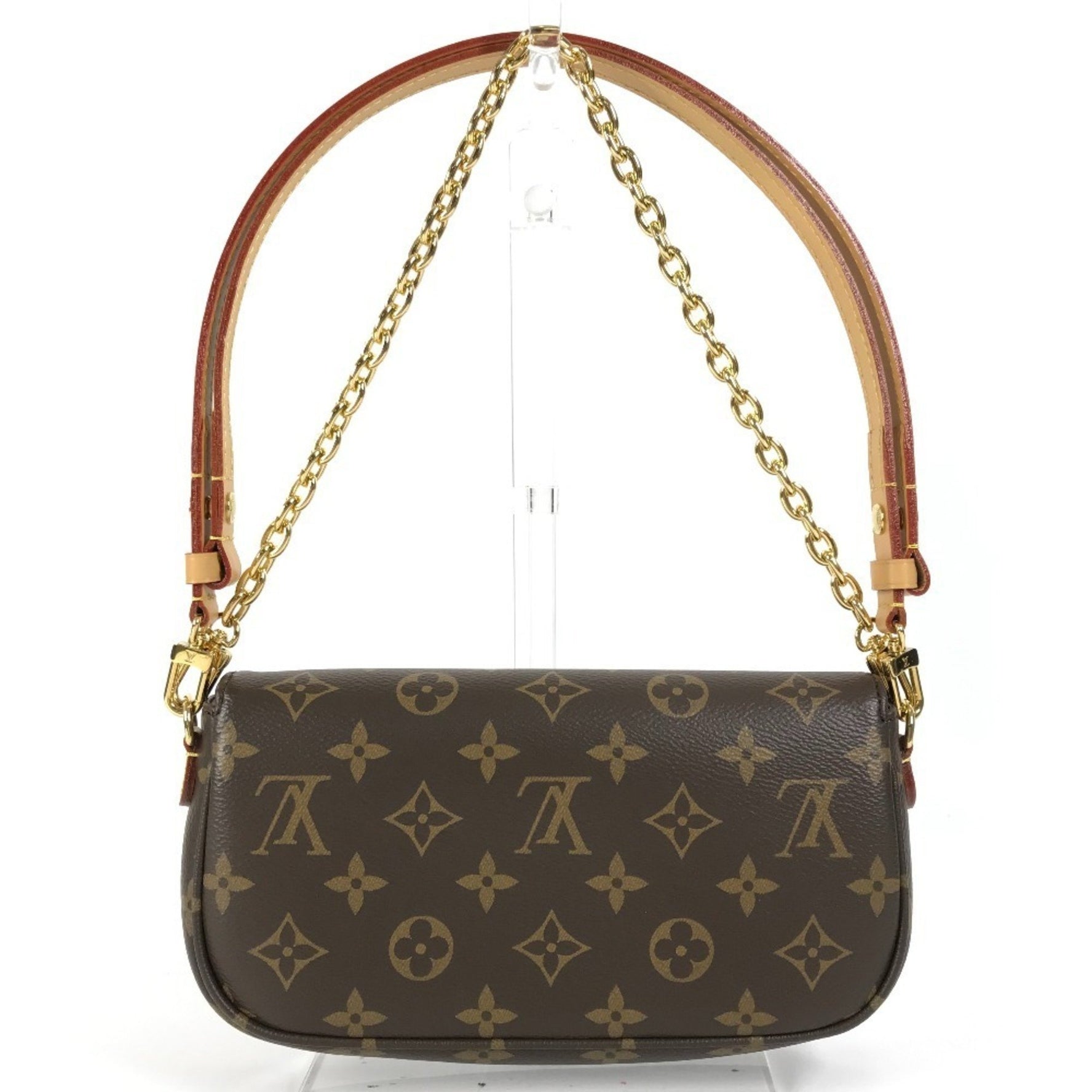 Louis Vuitton Monogram Wallet on Chain Ivy Clutch Bag Shoulder Canvas