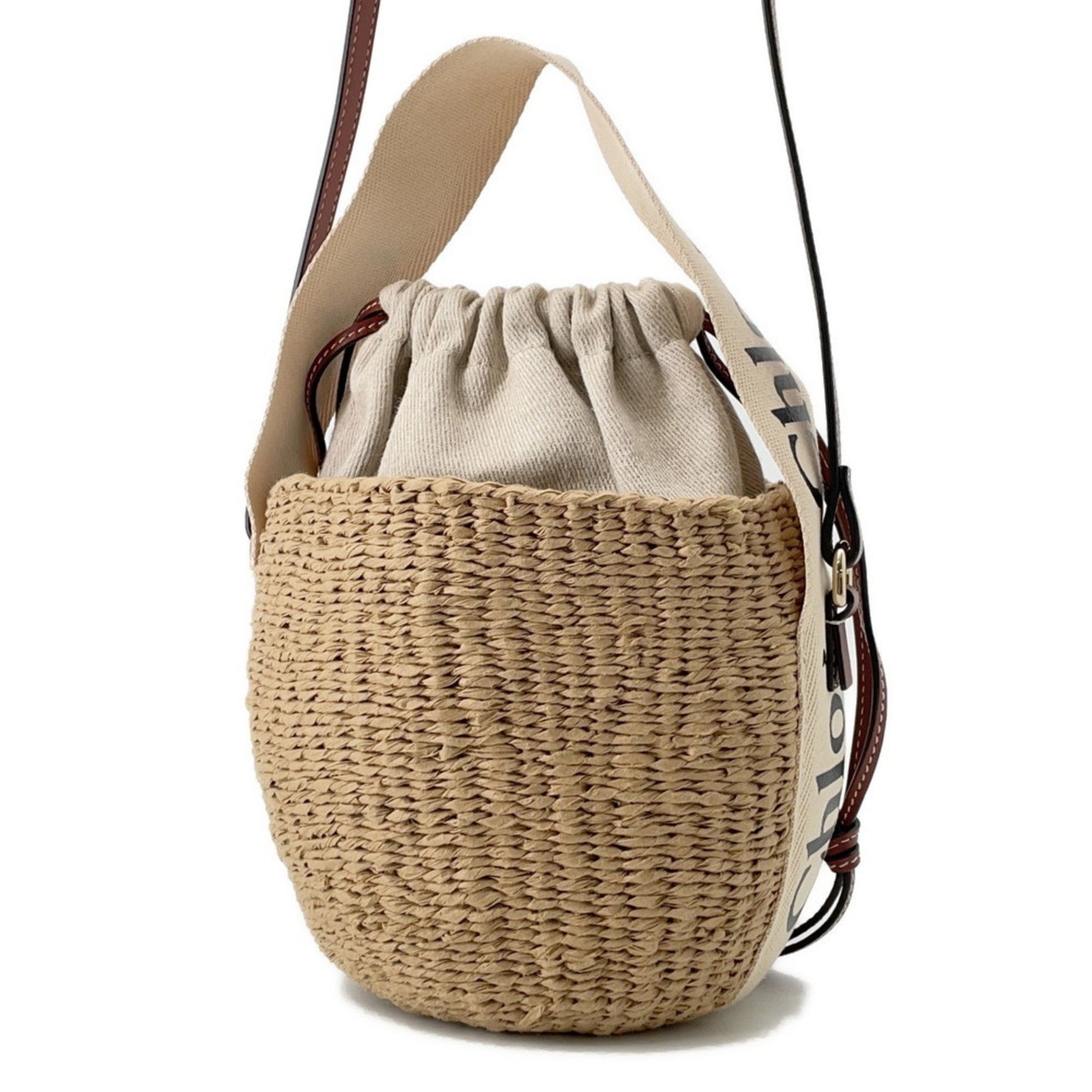 Chloé Chloe Woody Small Basket Handbag CHC22SS381G55101 2-way