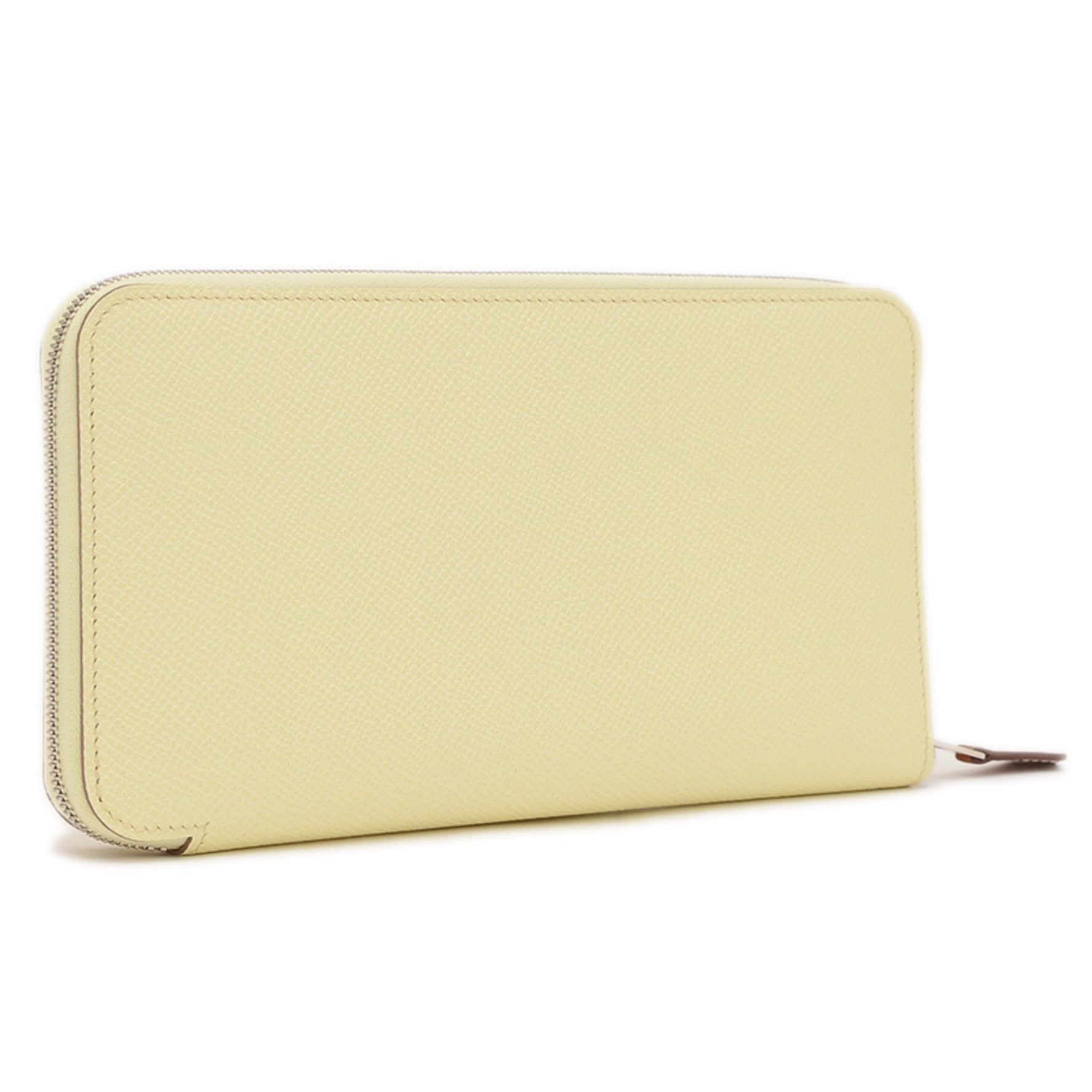 Hermes Azap Long Silk In Wallet Epson Jaune Poussin W Engraved