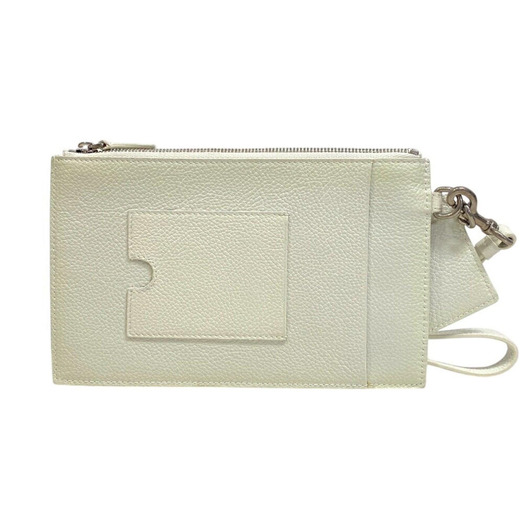 BALENCIAGA Cash Pouch Card Case 1IZIM Travel High White