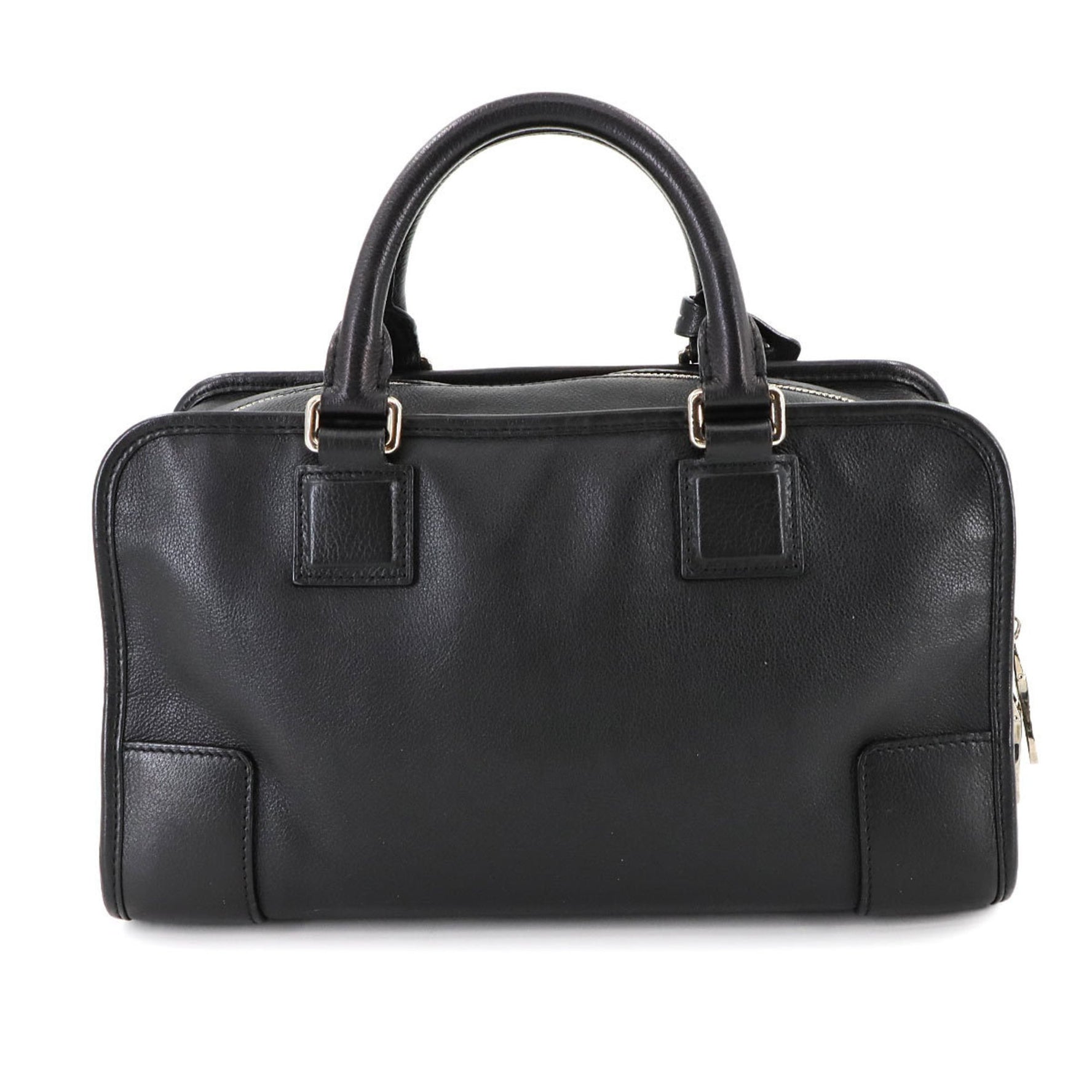 LOEWE Amazona 28 Handbag in Leather with Silver Hardware