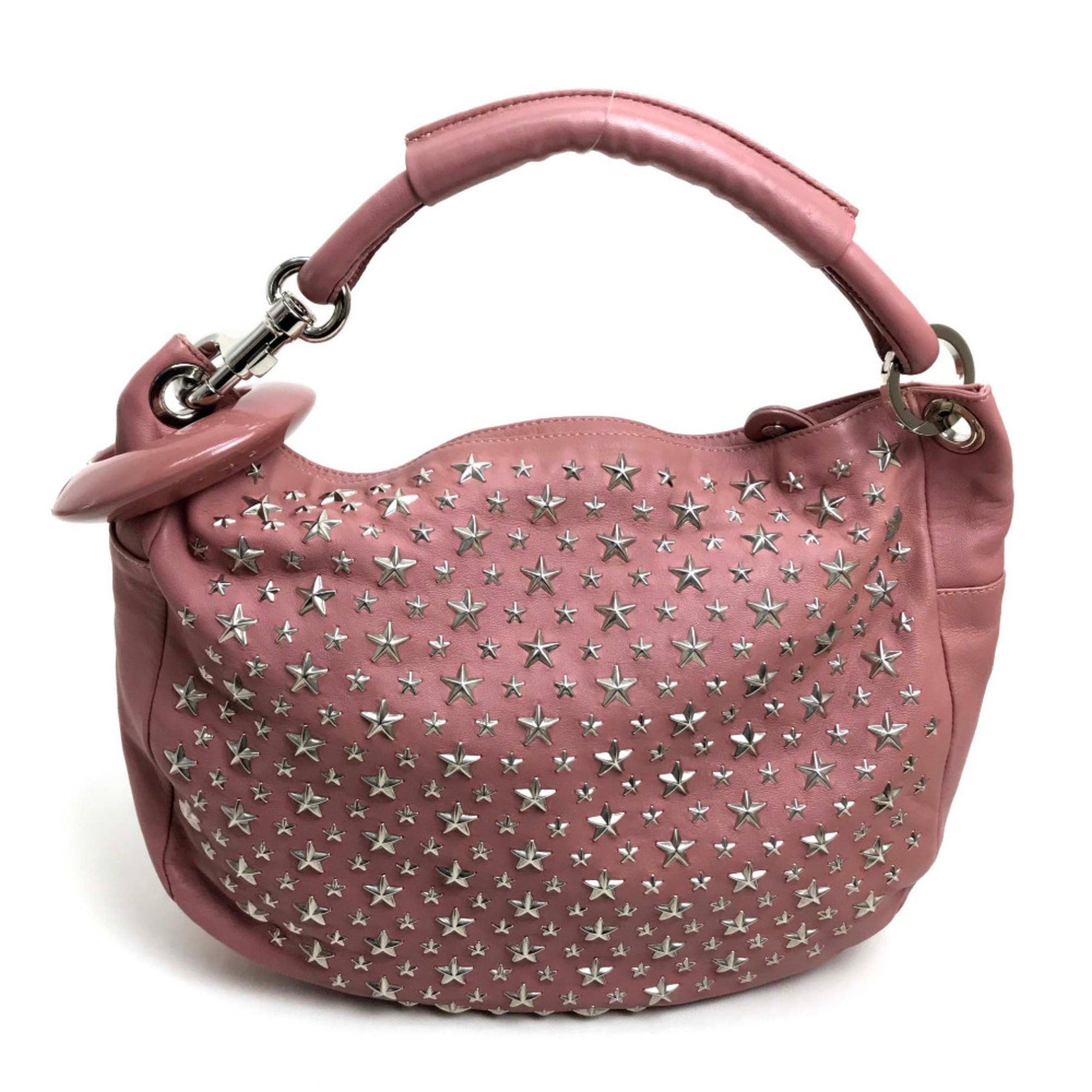 Jimmy Choo Star studs stars Bag Shoulder Bag Semi-Shoulder Hand Bag Shoulder Bag Silver