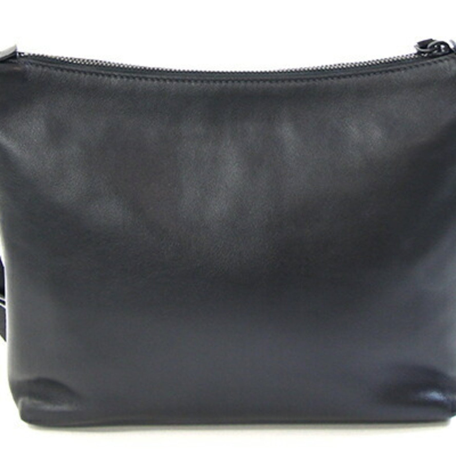 Prada Shoulder Bag Black Leather Crossbody Striped