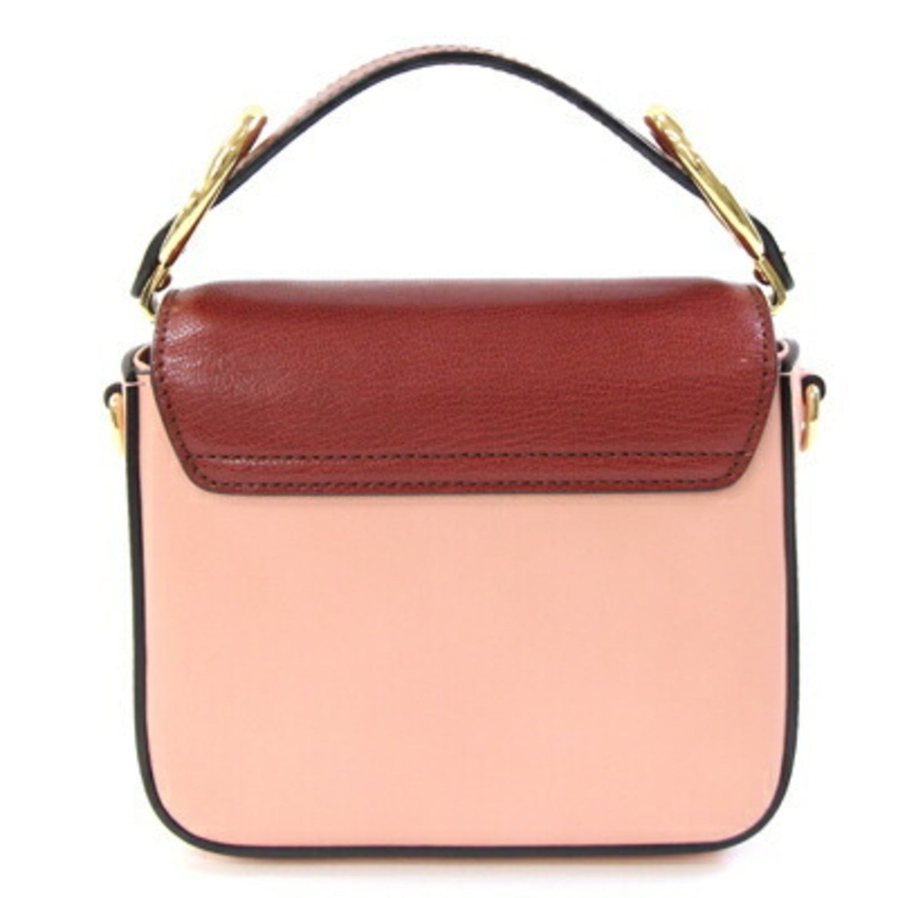 Chloé Chloe Handbag C Brown/Pink Leather One-Handle