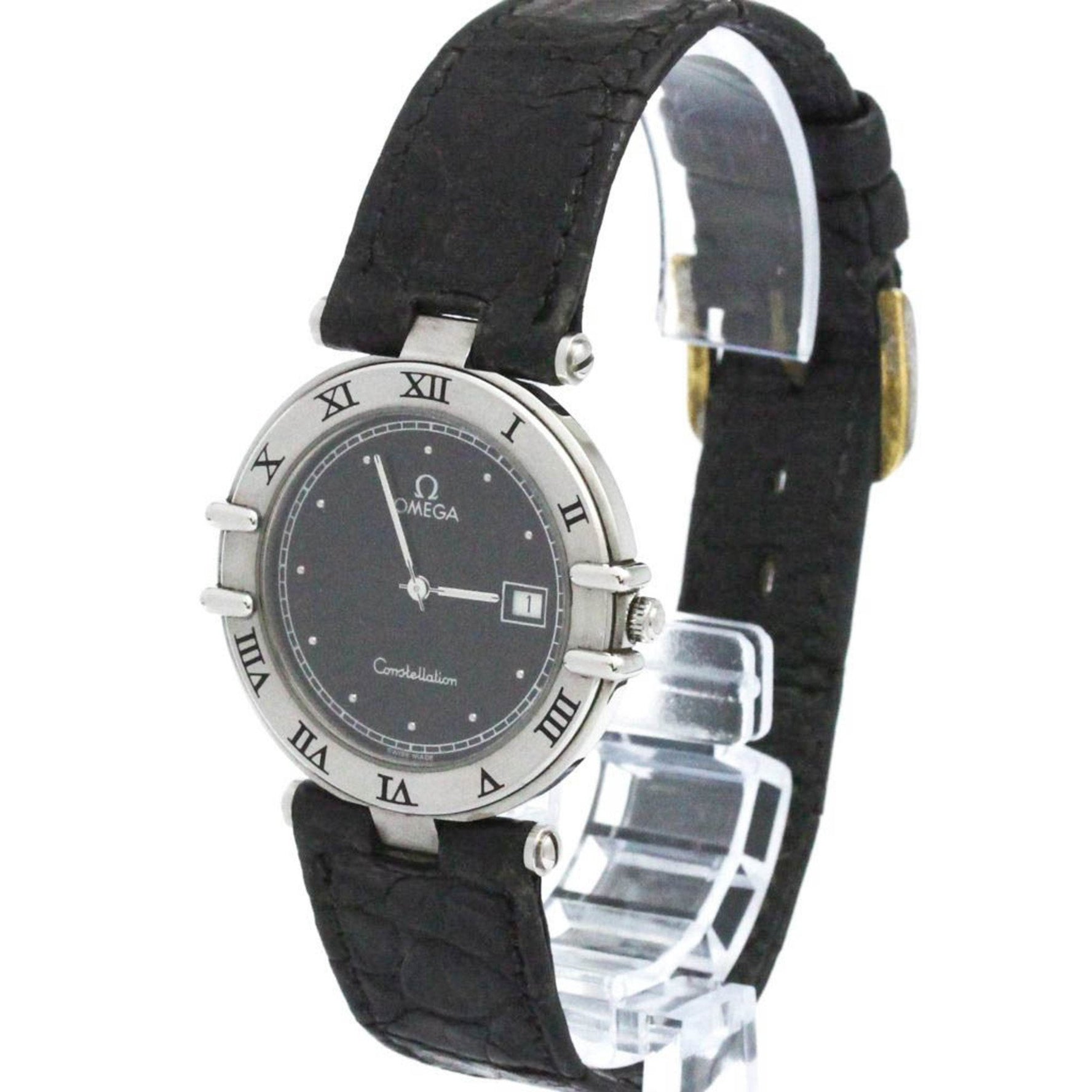 OMEGA Constellation Date Steel Quartz Watch 196.0360 Polished