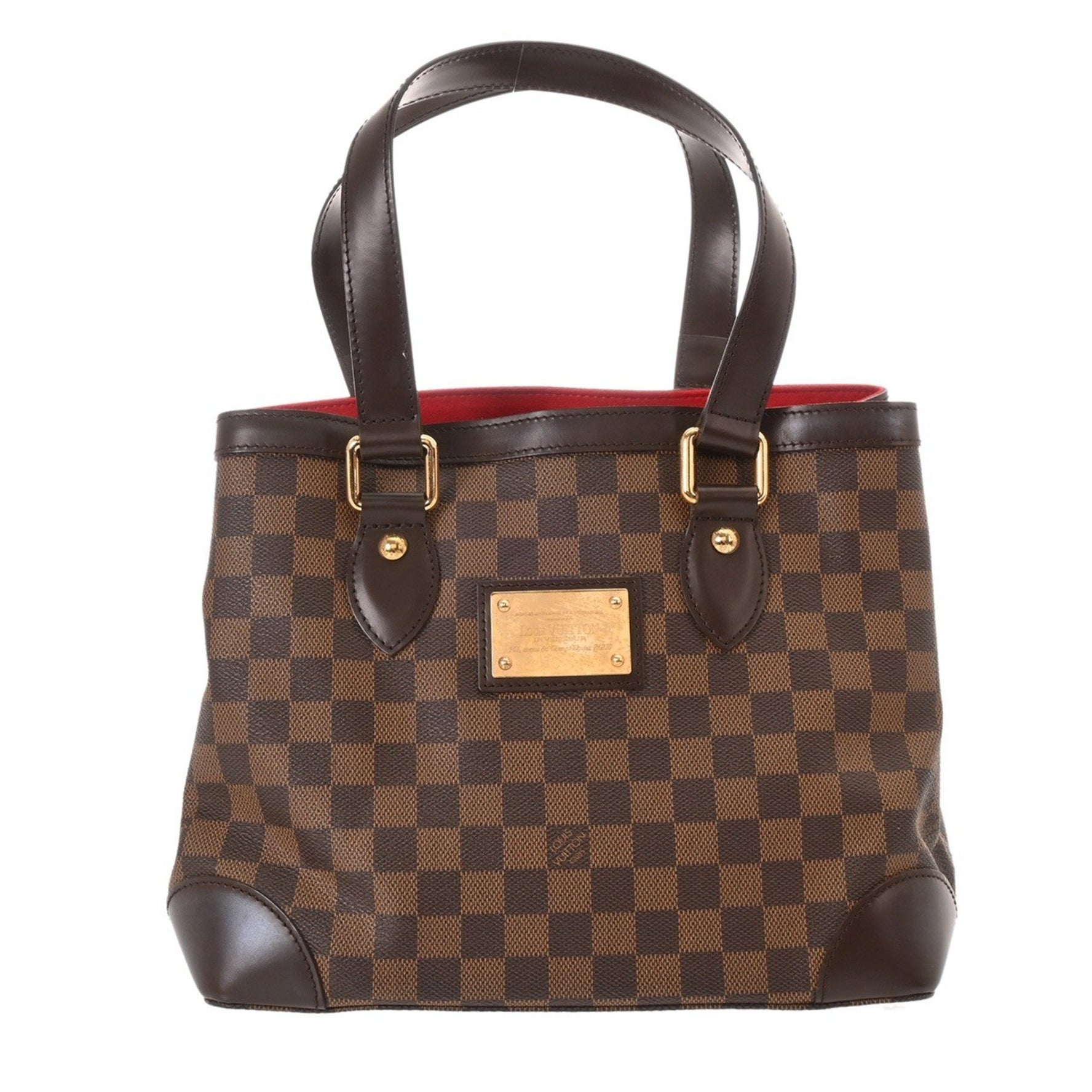 LOUIS VUITTON Damier Hampstead PM Canvas Handbag