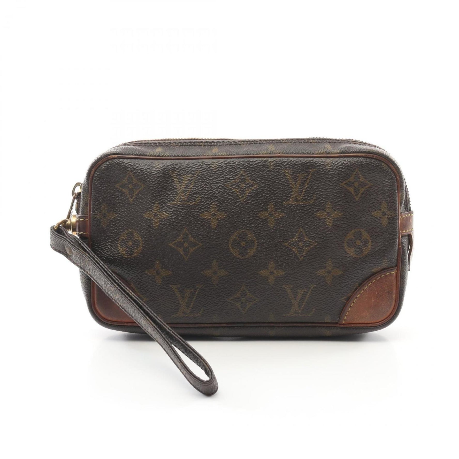 Louis Vuitton LOUIS VUITTON Marly Dragonne PM Monogram Second Bag Clutch Coated Canvas Leather Men's Women's Brown M51827