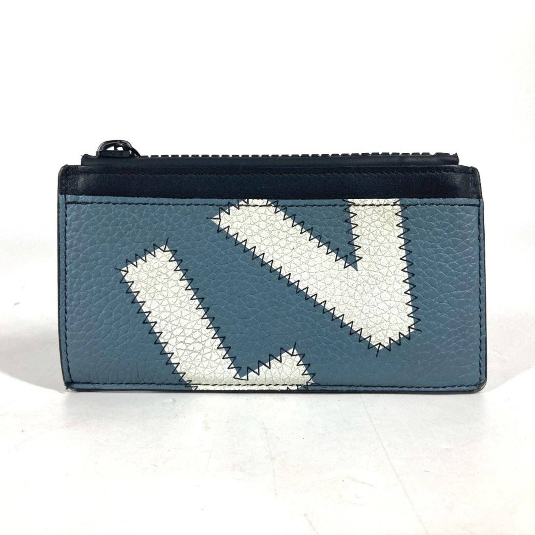 LOUIS VUITTON M81314 Coin Card Holder Wallet Fragment Case Purse Wallet/Coin Leather Men's Blue