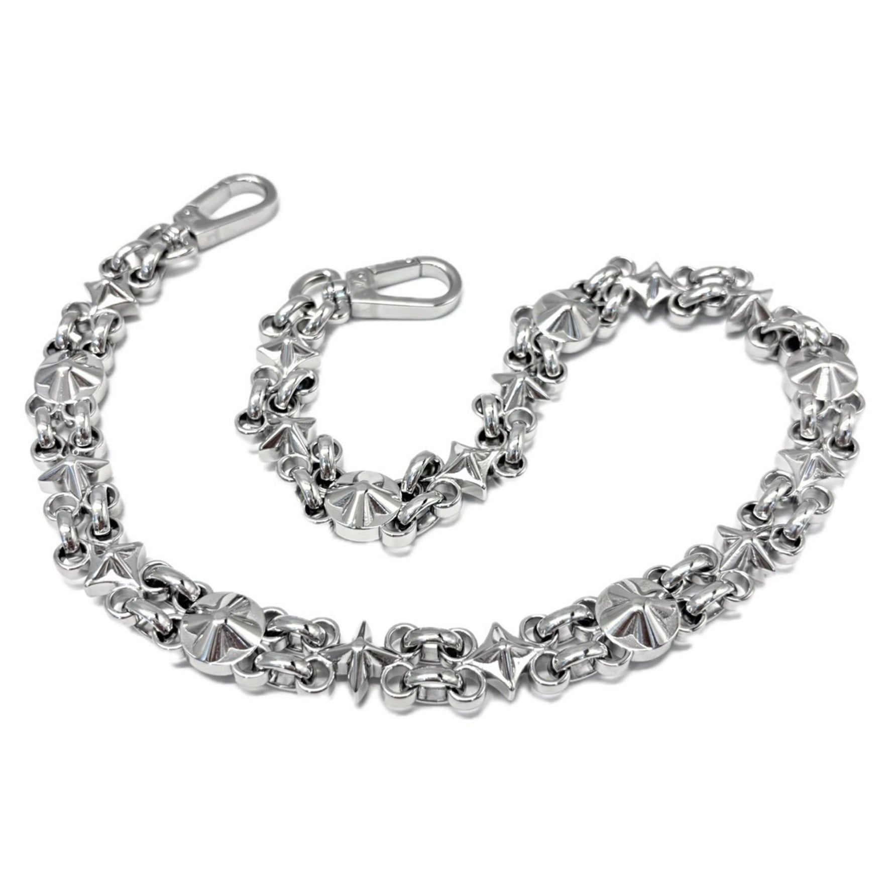 Louis Vuitton bag charm chain shoulder strap only silver LOUIS VUITTON