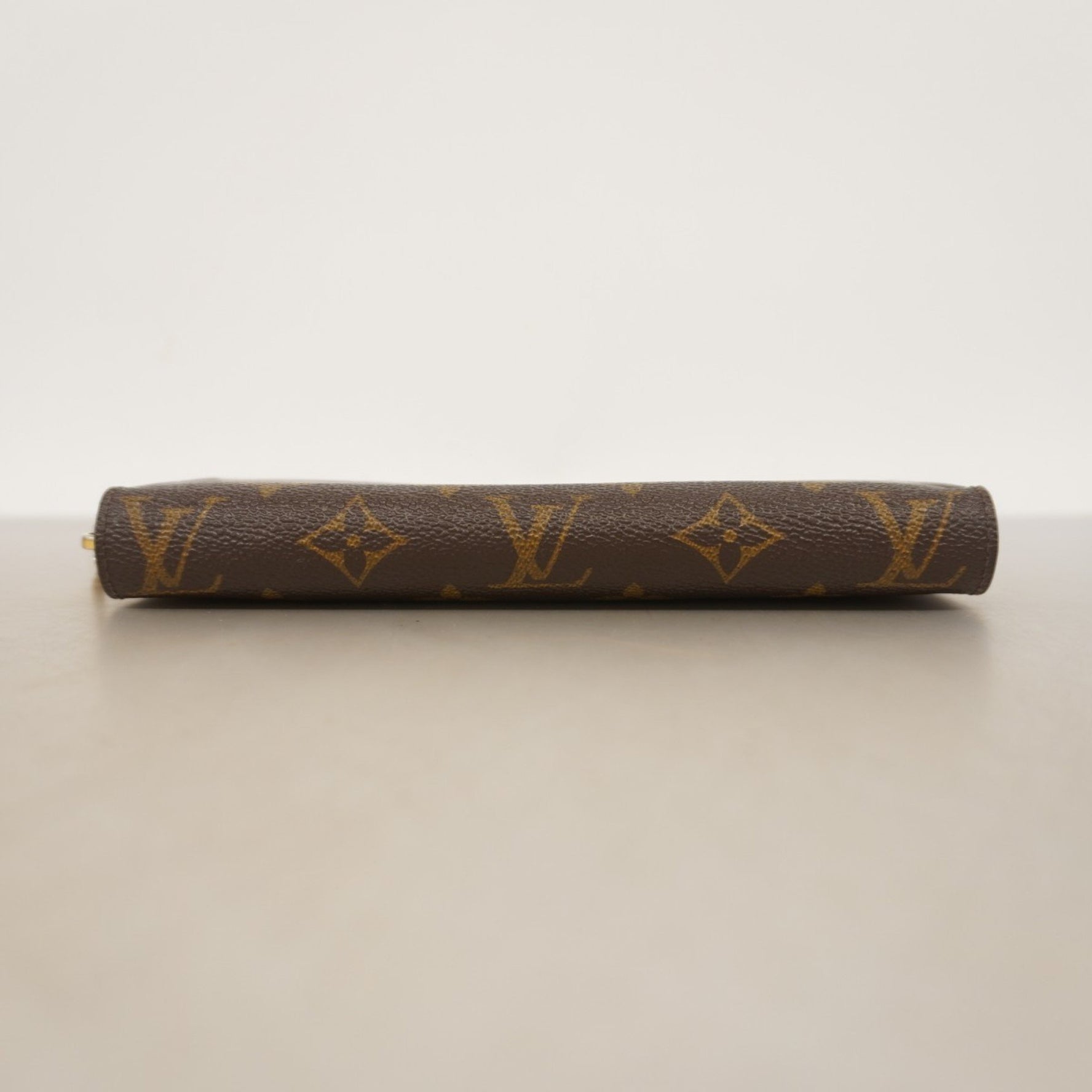Louis Vuitton Monogram Zippy Wallet M41895 Brown Fuchsia Women's