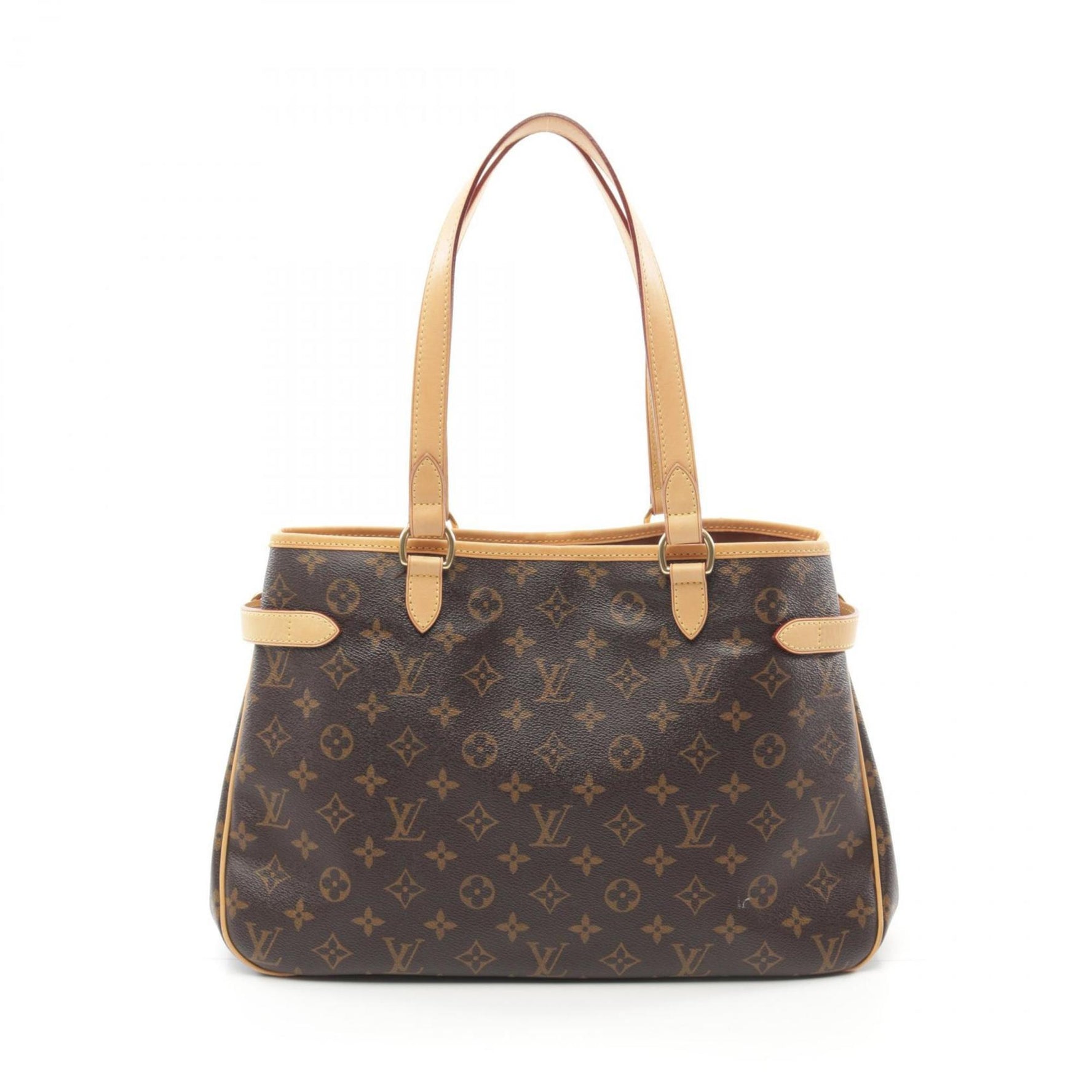 Louis Vuitton Batignolles Horizontal Monogram Shoulder Bag, Coated Canvas, Leather, Women's, Brown, M51154