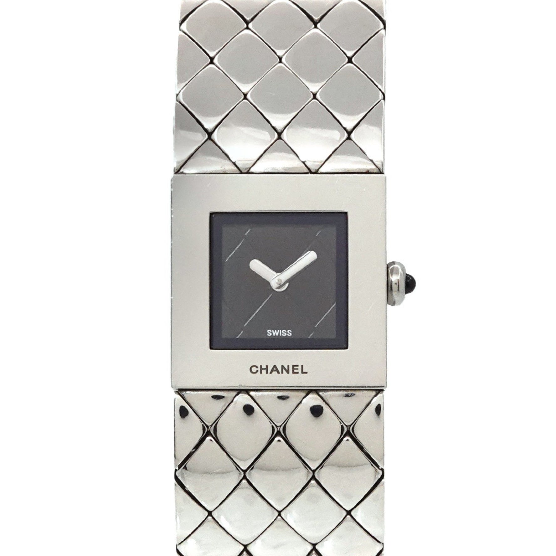 CHANEL Matelasse H0009 Women's Black Quartz Watch