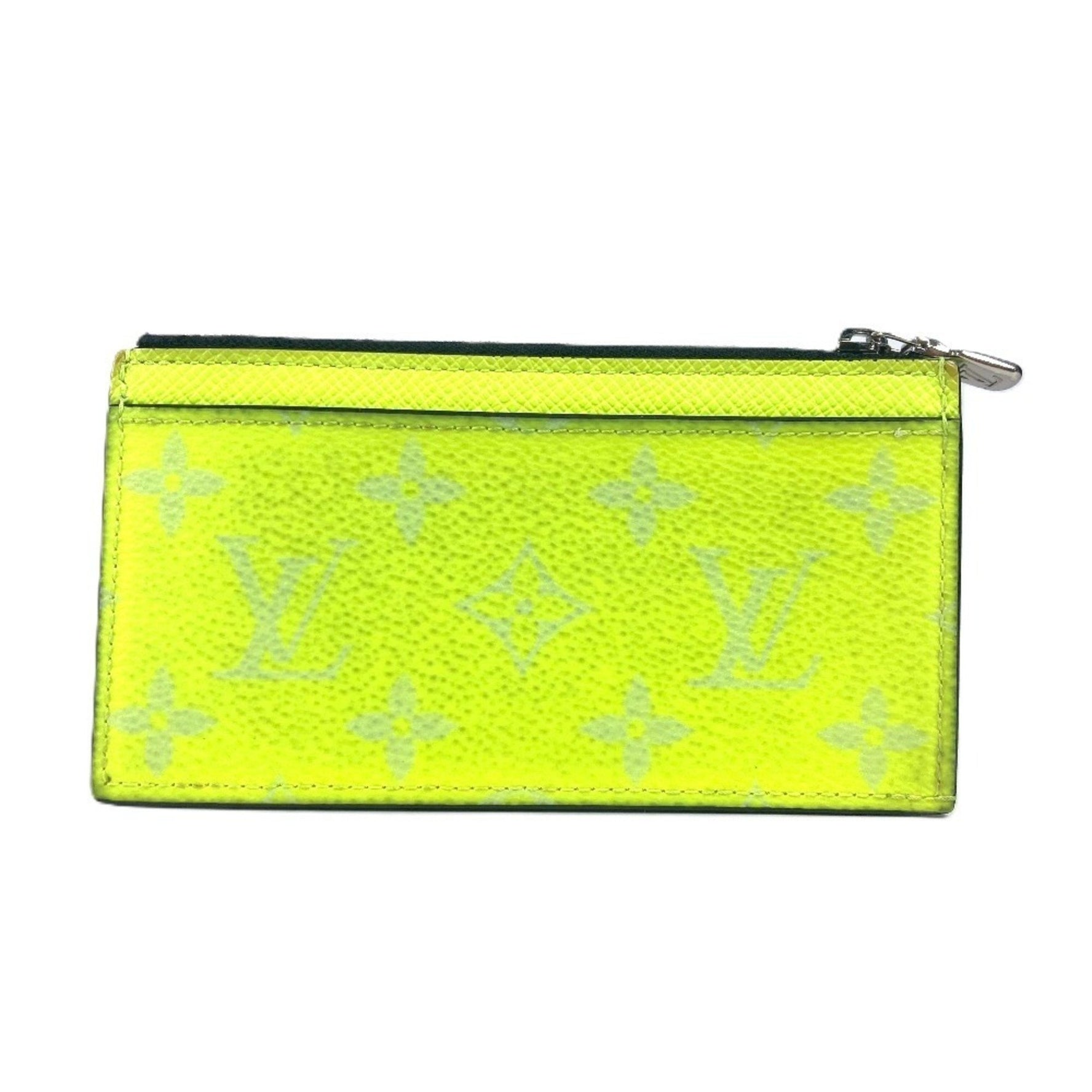 Louis Vuitton Taiga Rama Coin Card Holder Business Case Pass Wallet Fragment Leather Monogram Canvas Men's