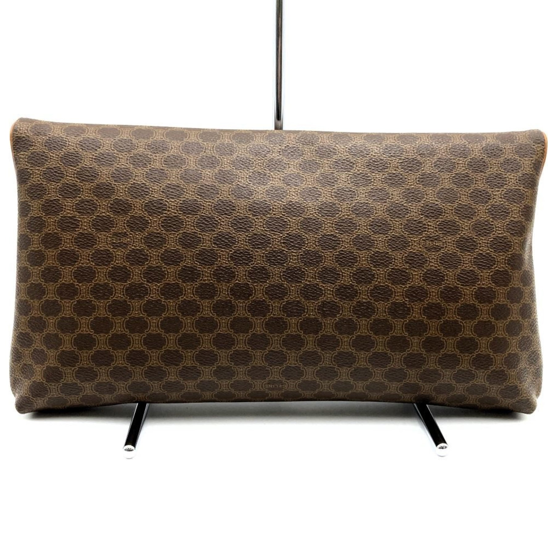 CELINE Clutch Bag, Second Pouch, Macadam Leather